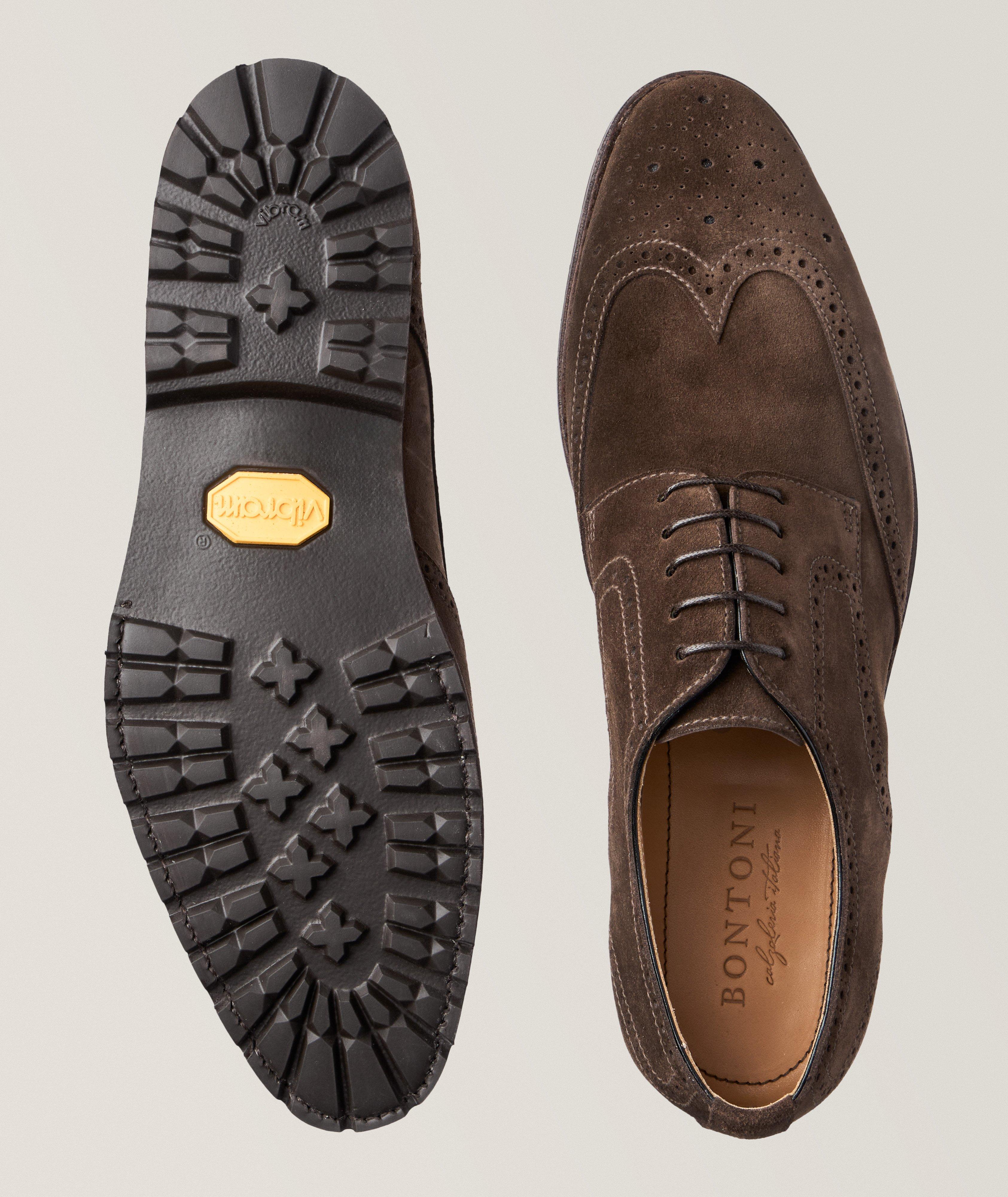 Suede Leather Brogue Derbies image 2