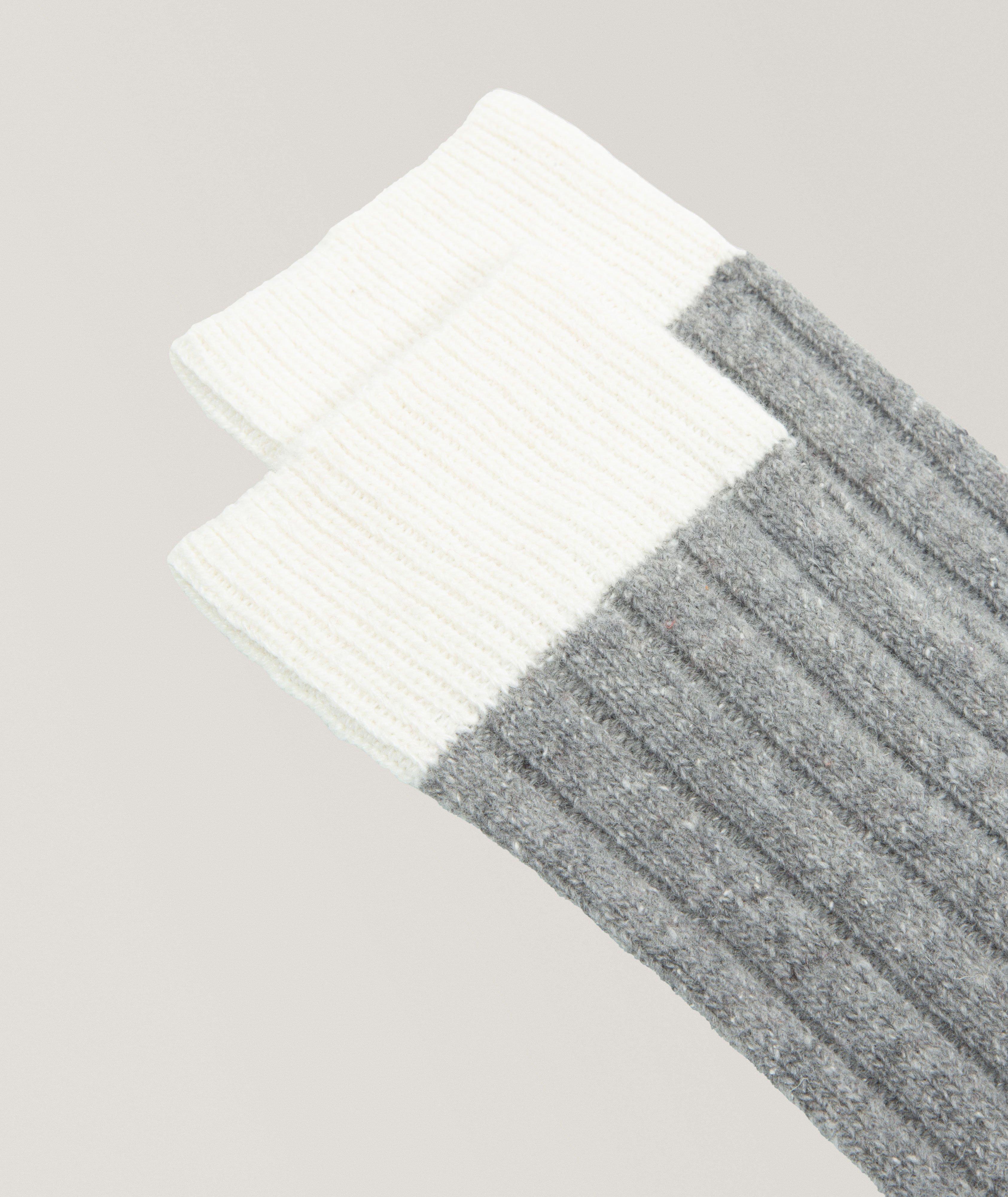 Ovre Colourblock Wool-Blend Socks image 1