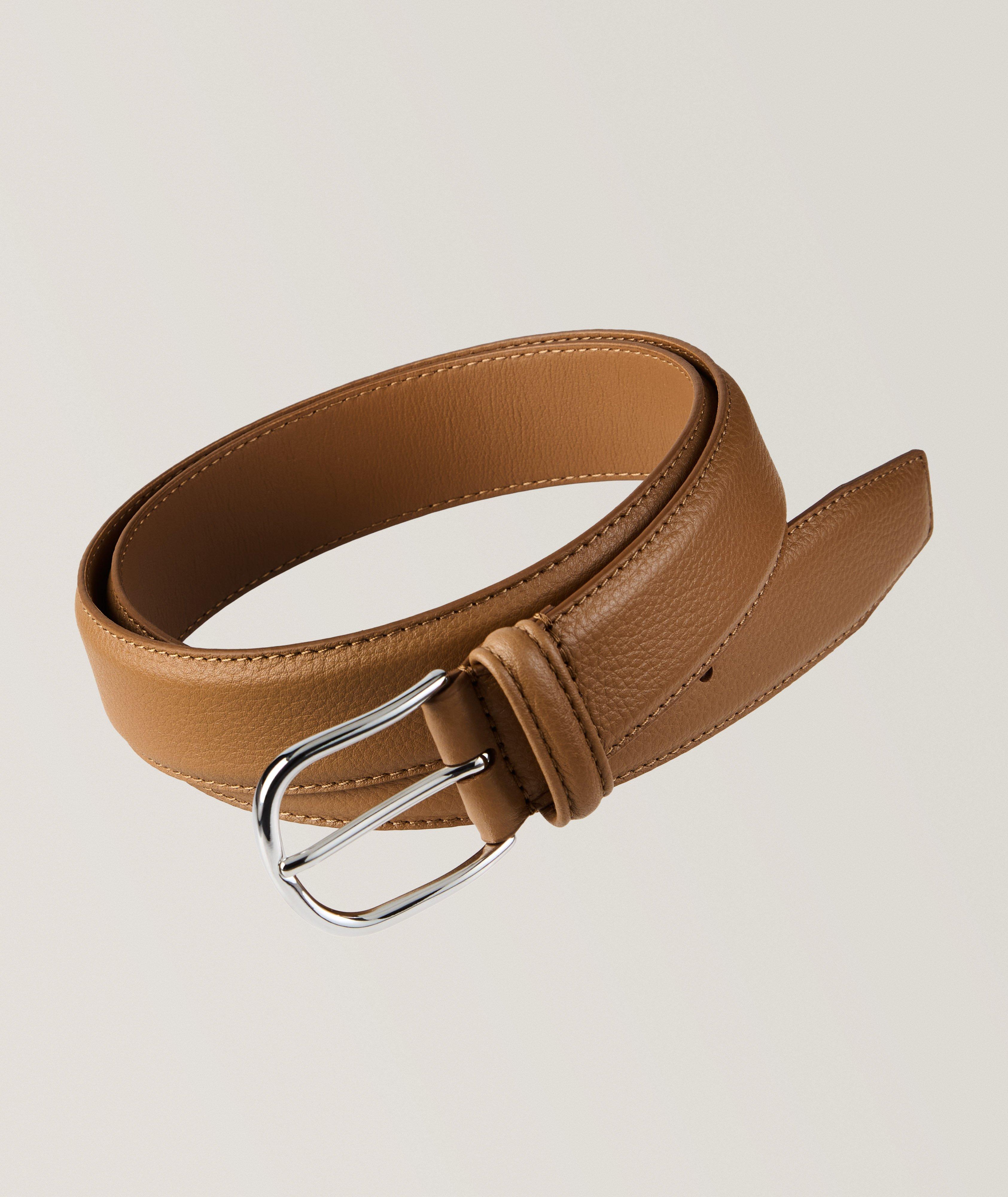 Ceinture en cuir grenu brossé image 0