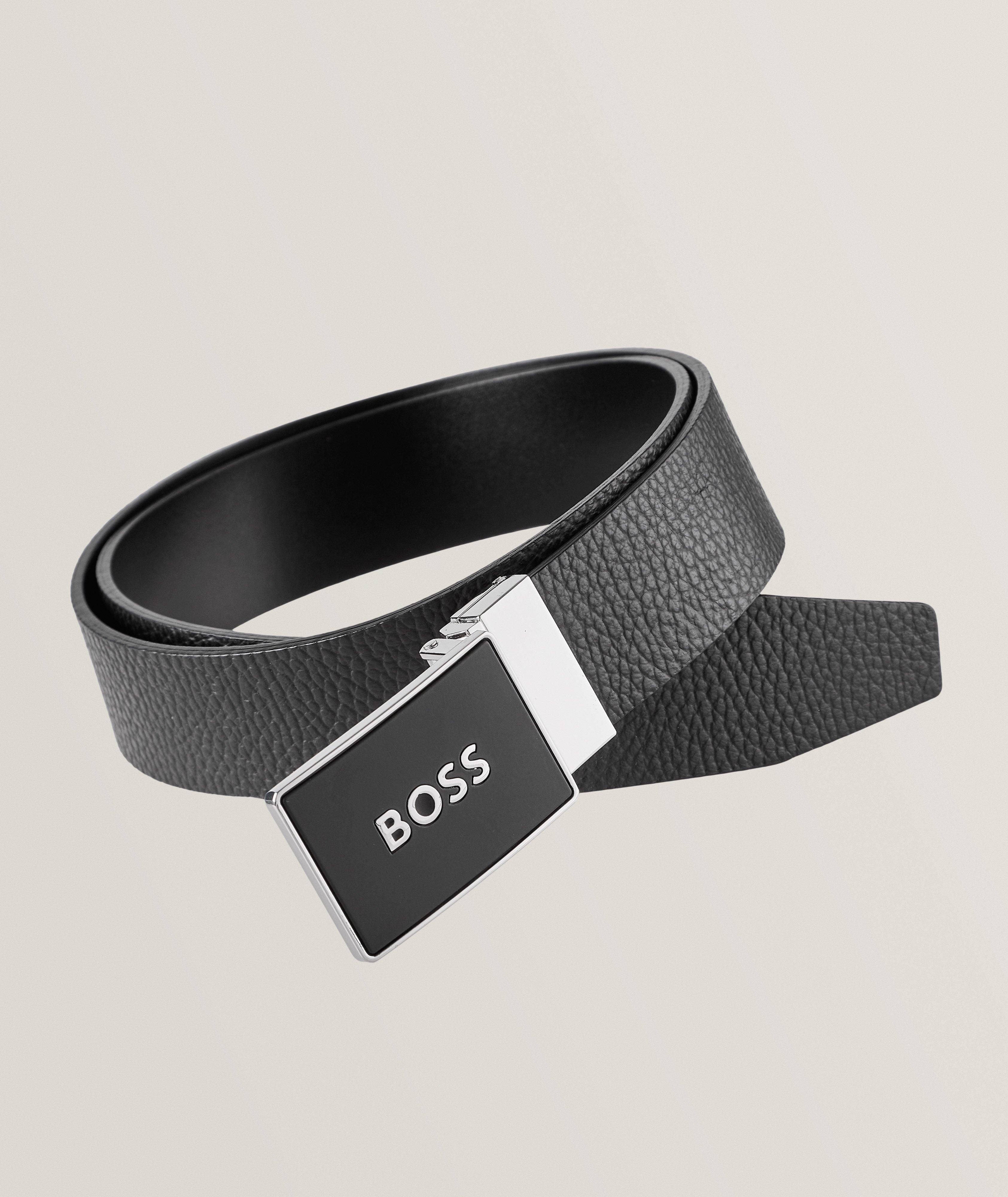 Ceinture en cuir à boucle carrée image 0