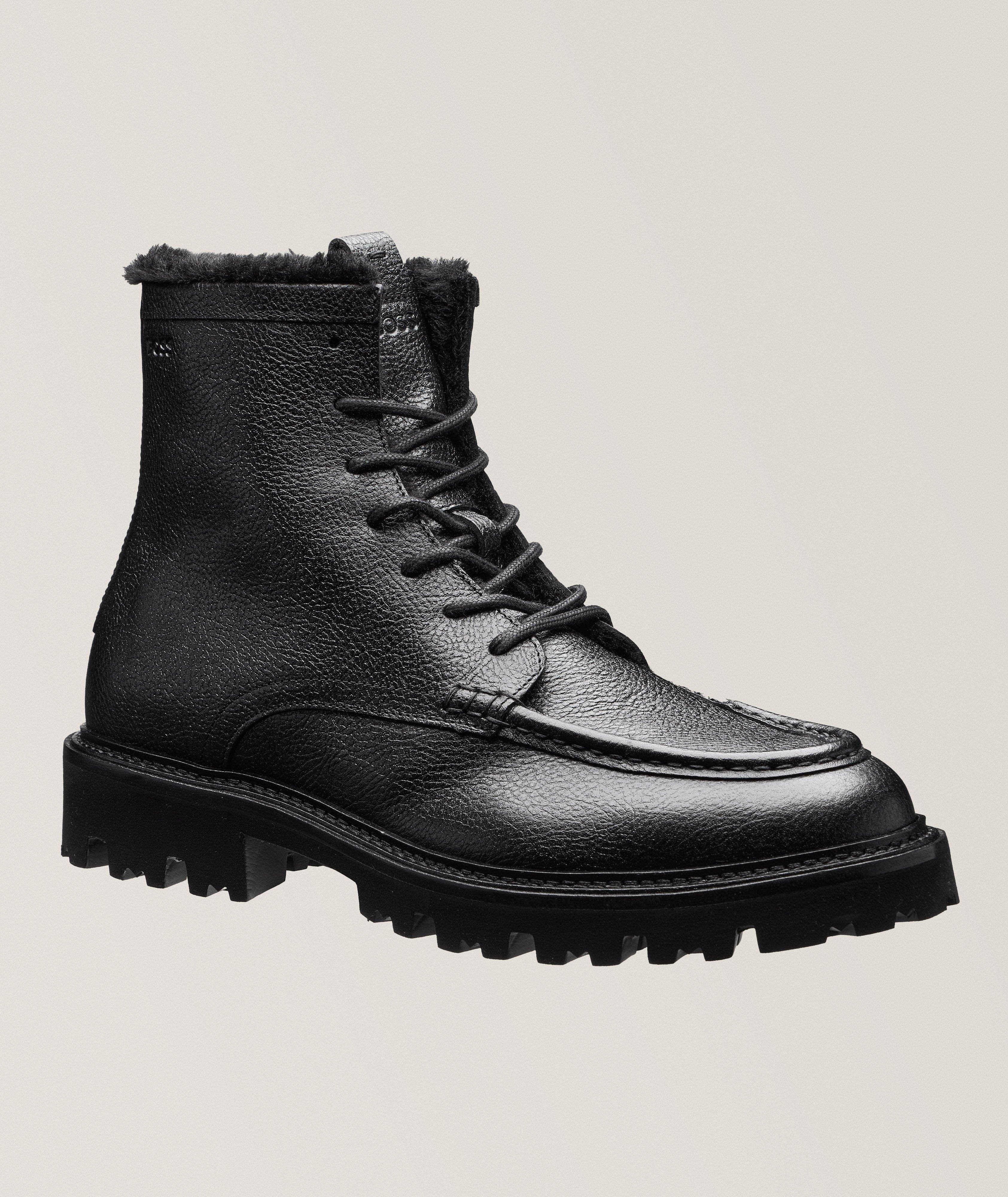 Julyo Grained Leather Lug Boots image 0