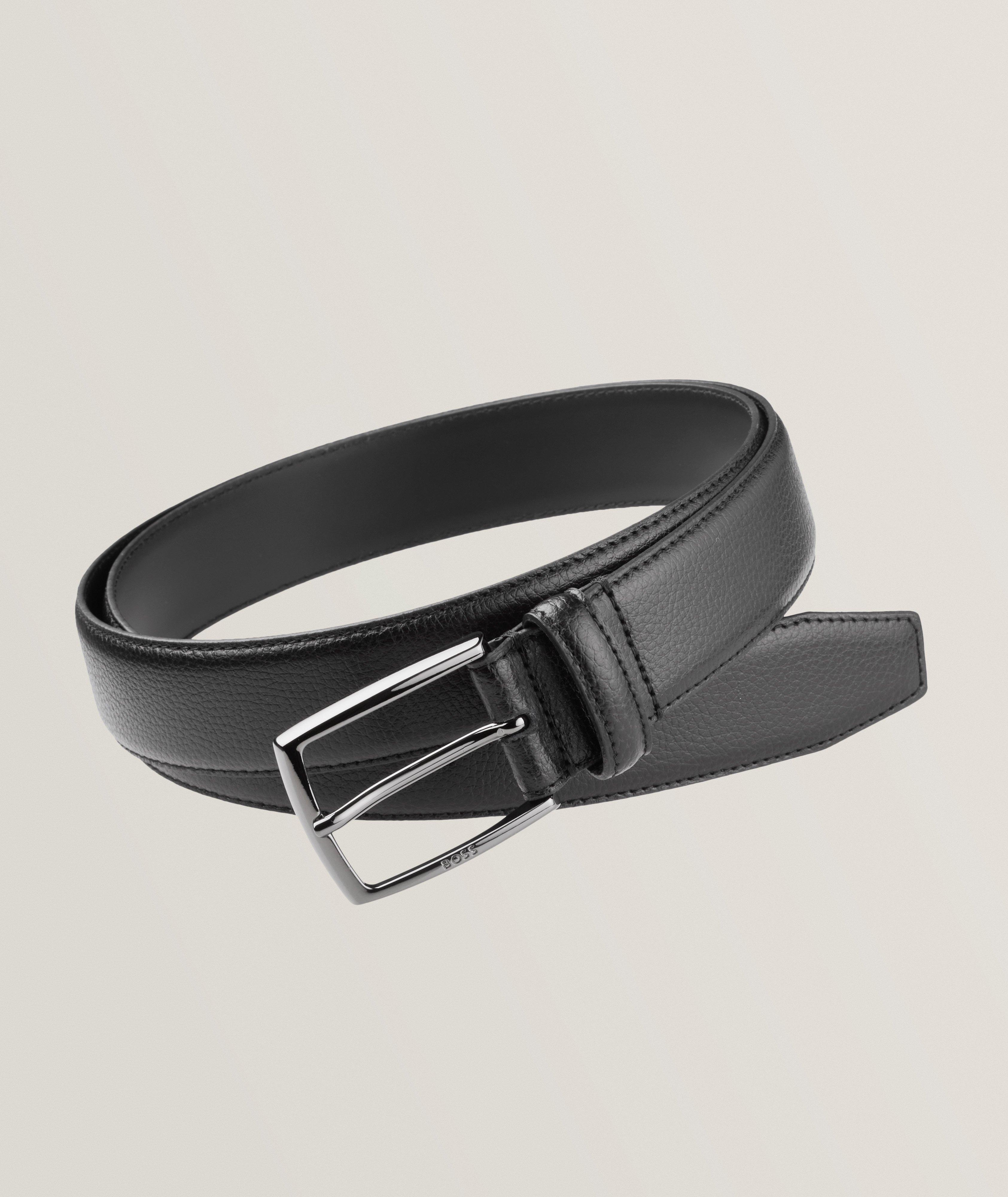 Grained Leather Belt image 0