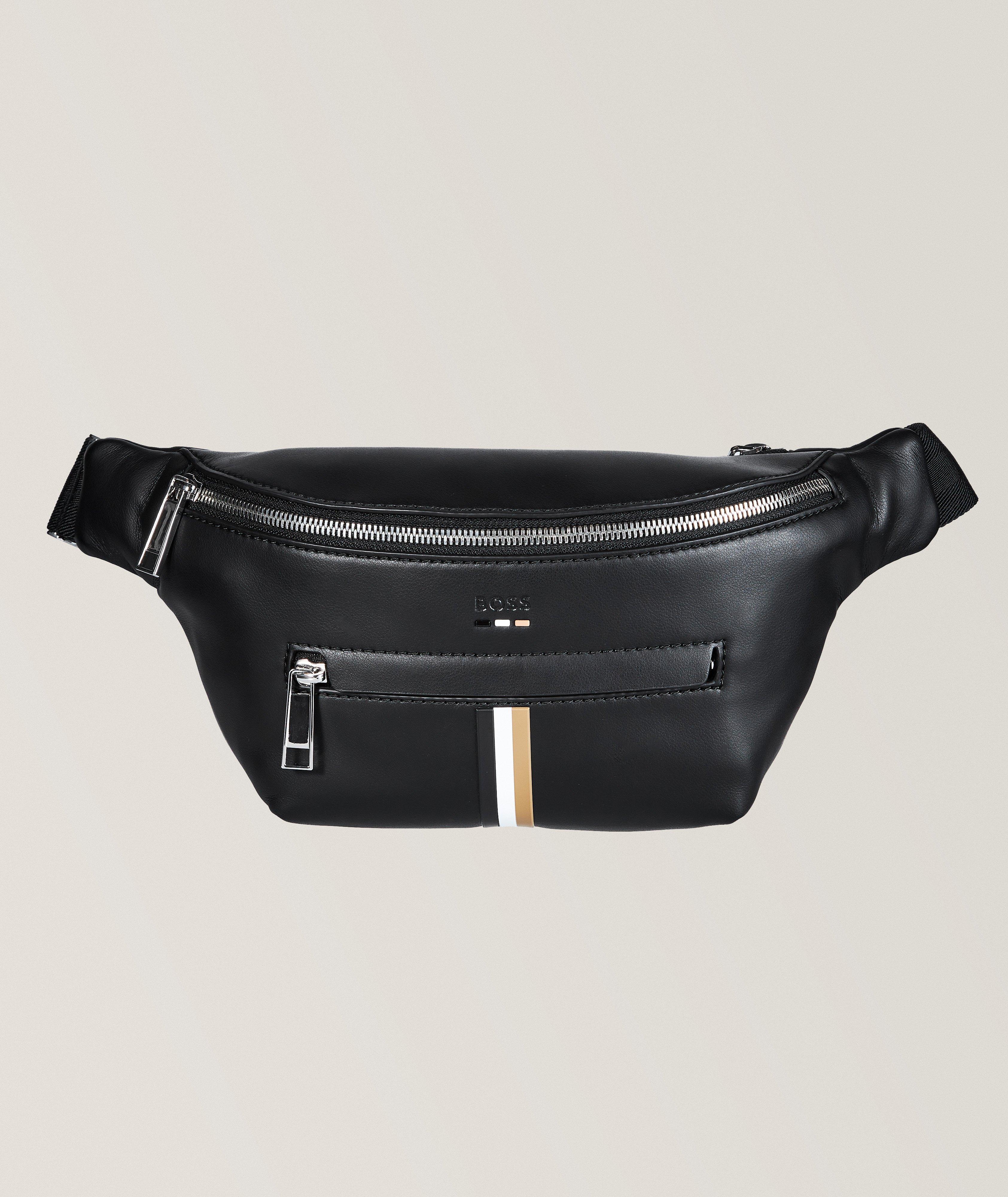 Signature Stripe Faux Leather Belt Bag image 0