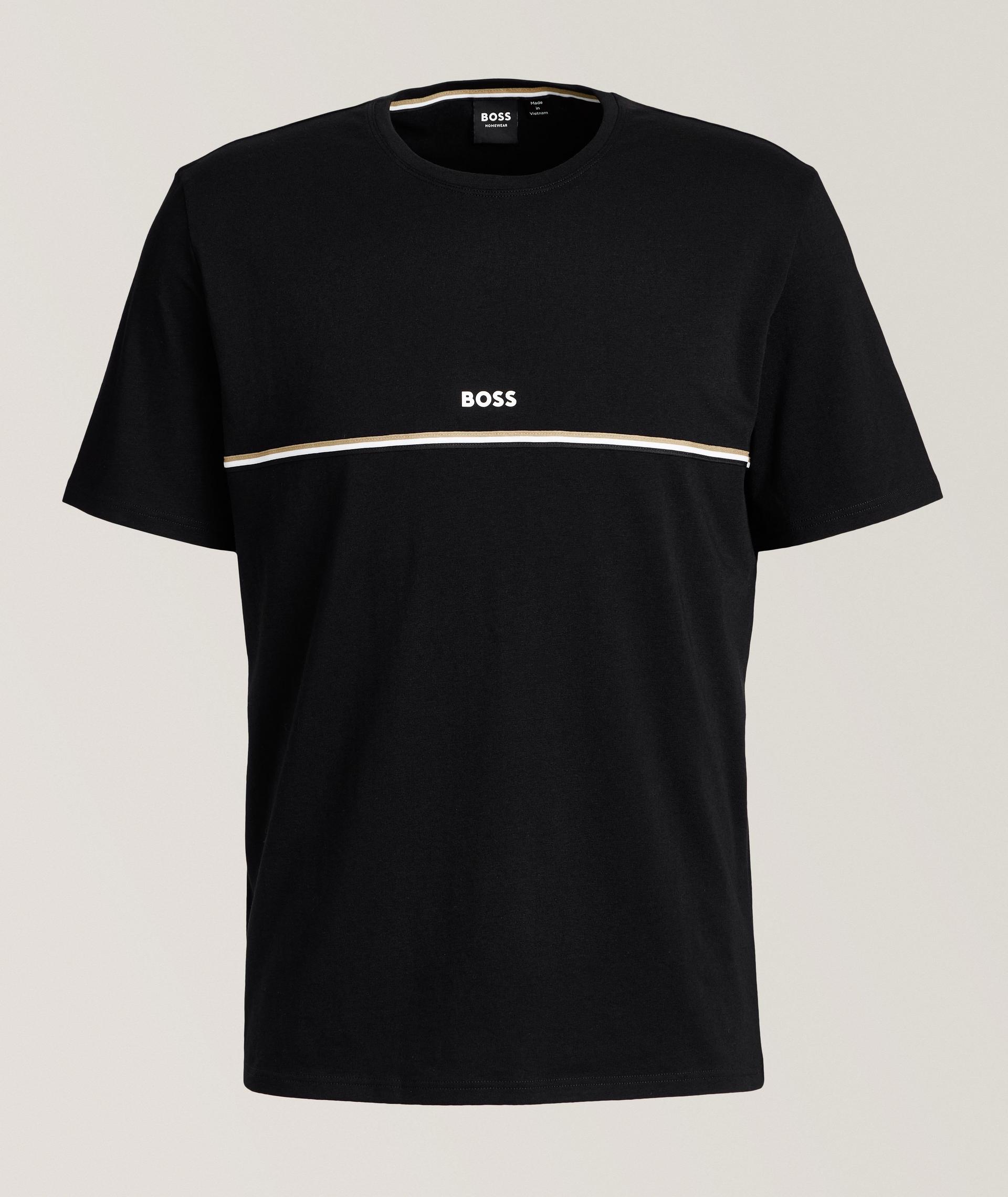 Iconic Stripe Stretch-Cotton T-Shirt image 0