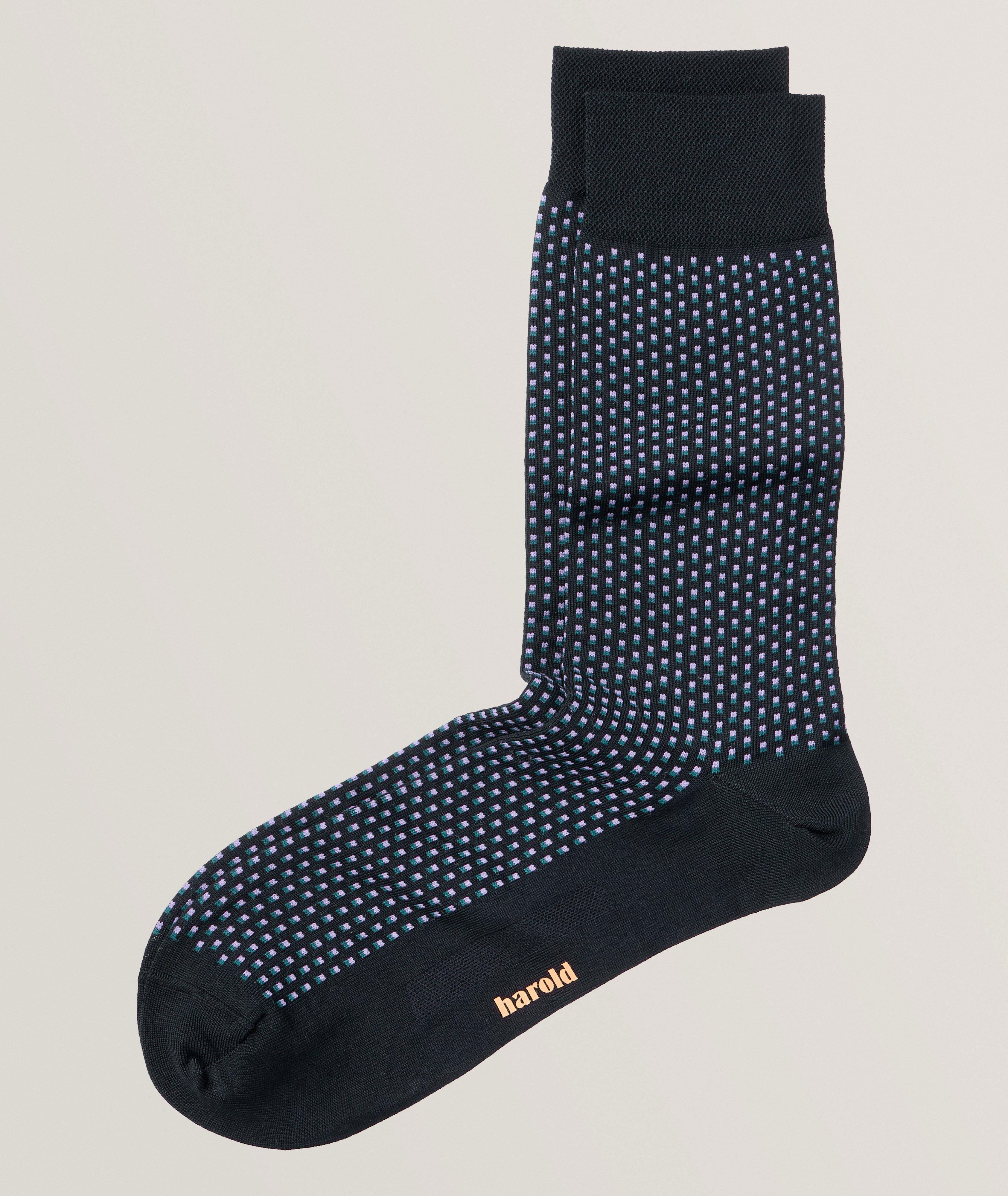 Birdseye Cotton-Blend Socks image 0