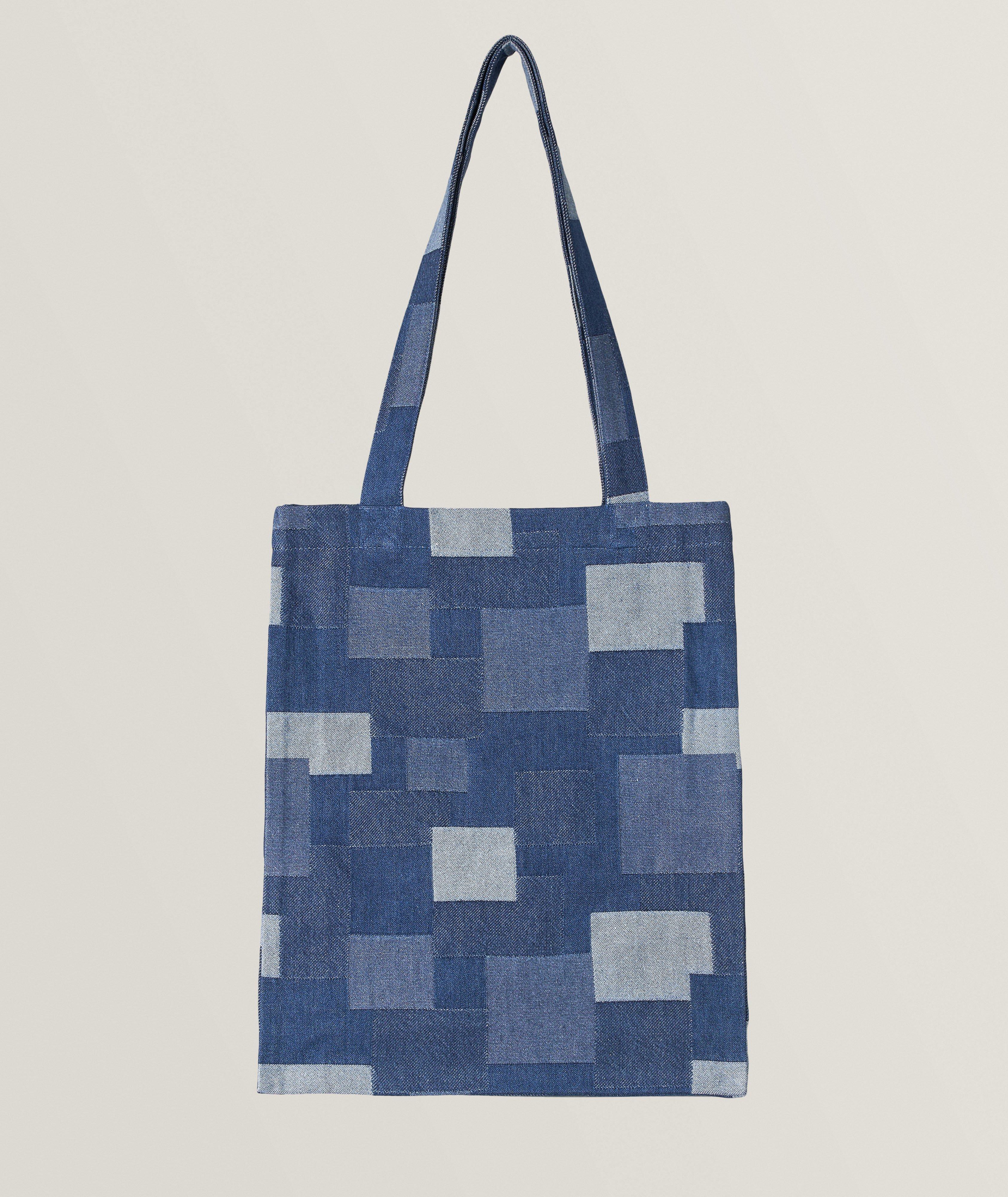 Lou Denim Patchwork Tote image 1