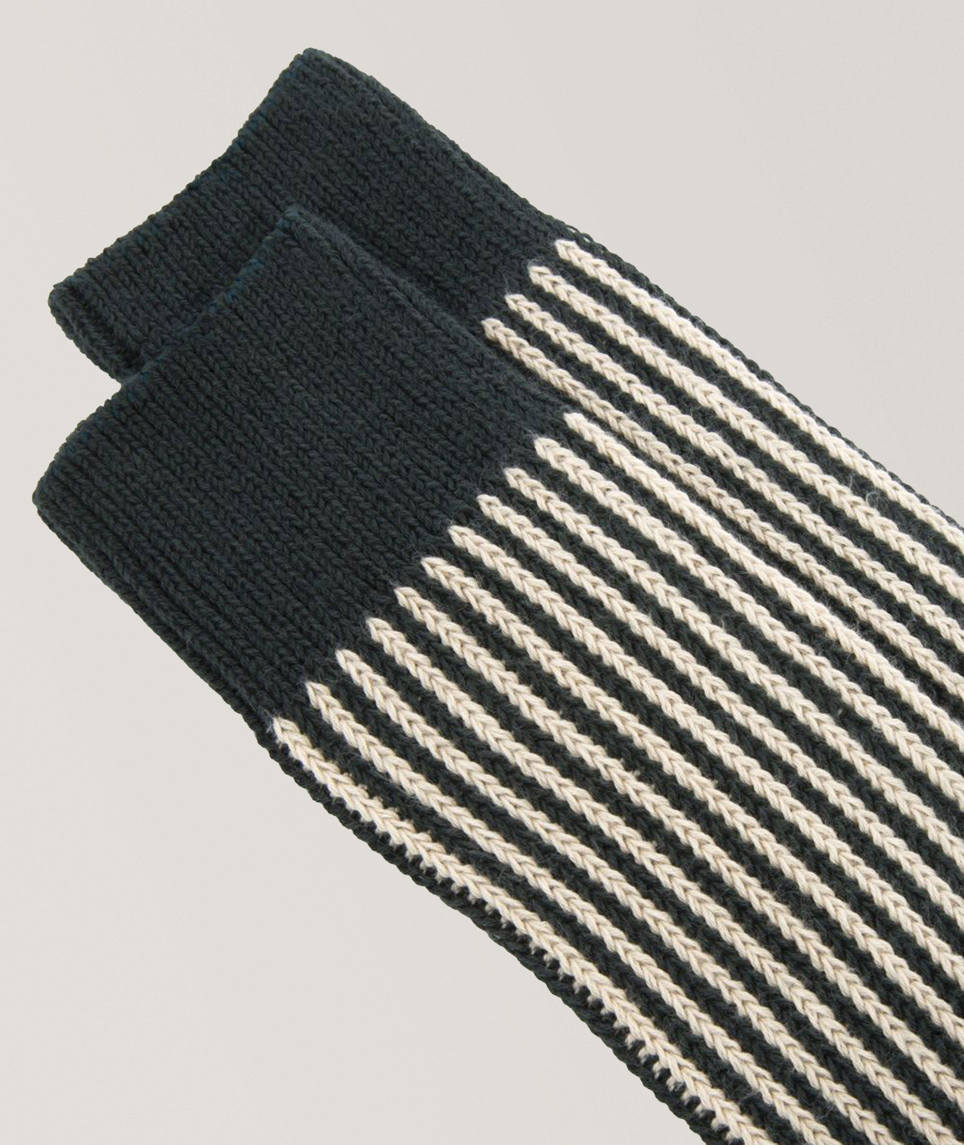 Chaussettes Calze en coton à rayures image 1