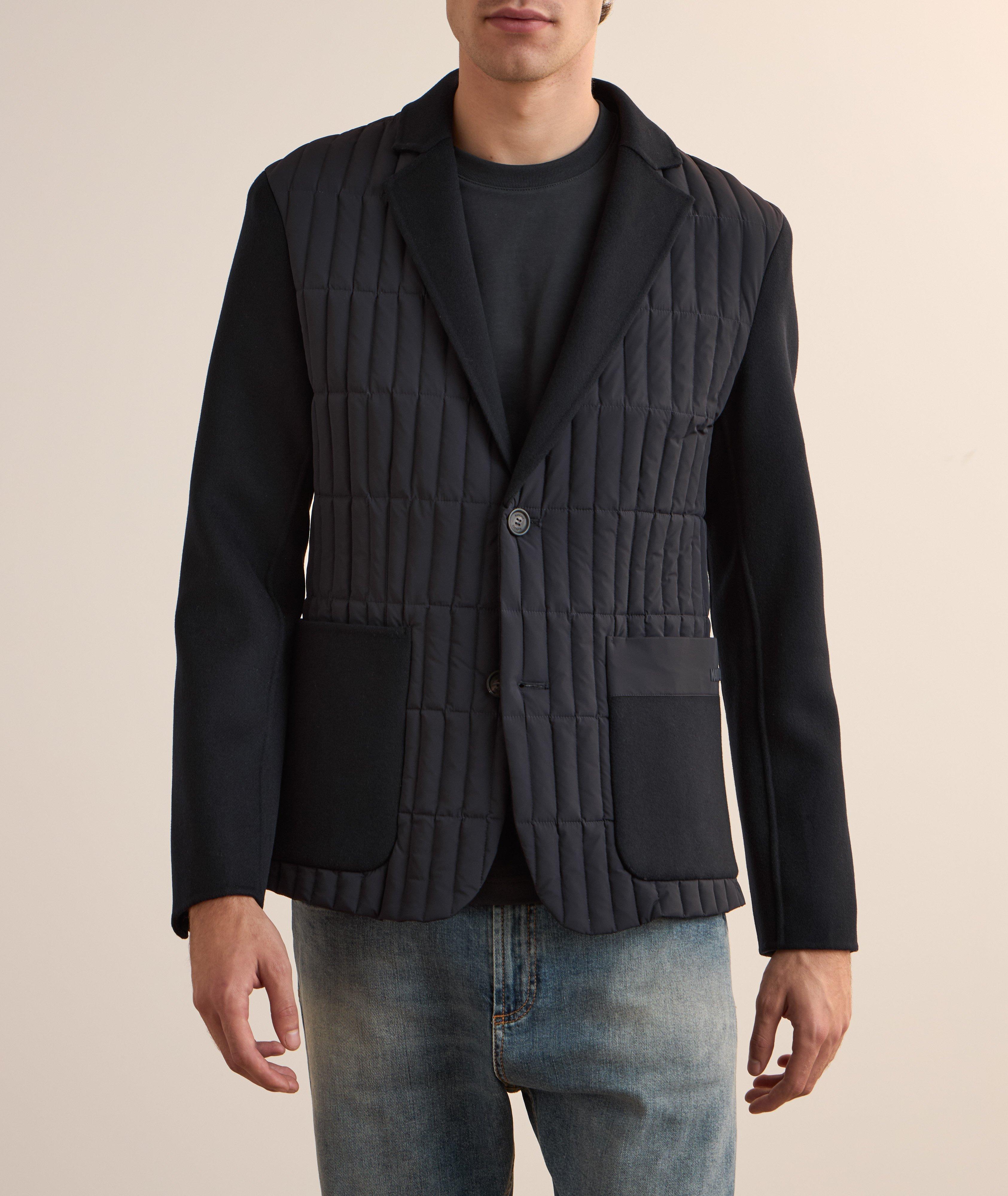 John Mixed-Media Quilted Jacket image 1