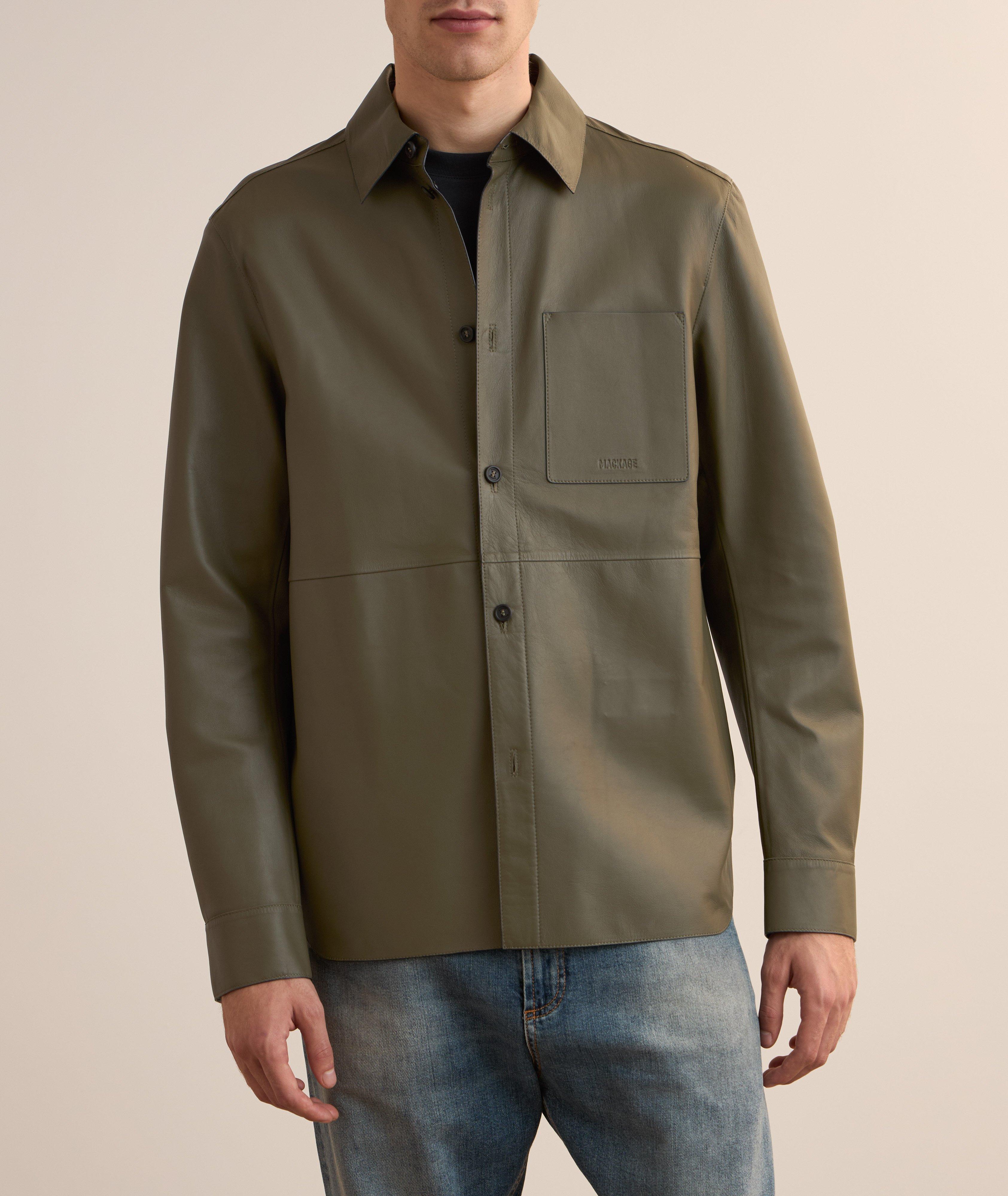 Veste-chemise Remington en cuir d’agneau image 1