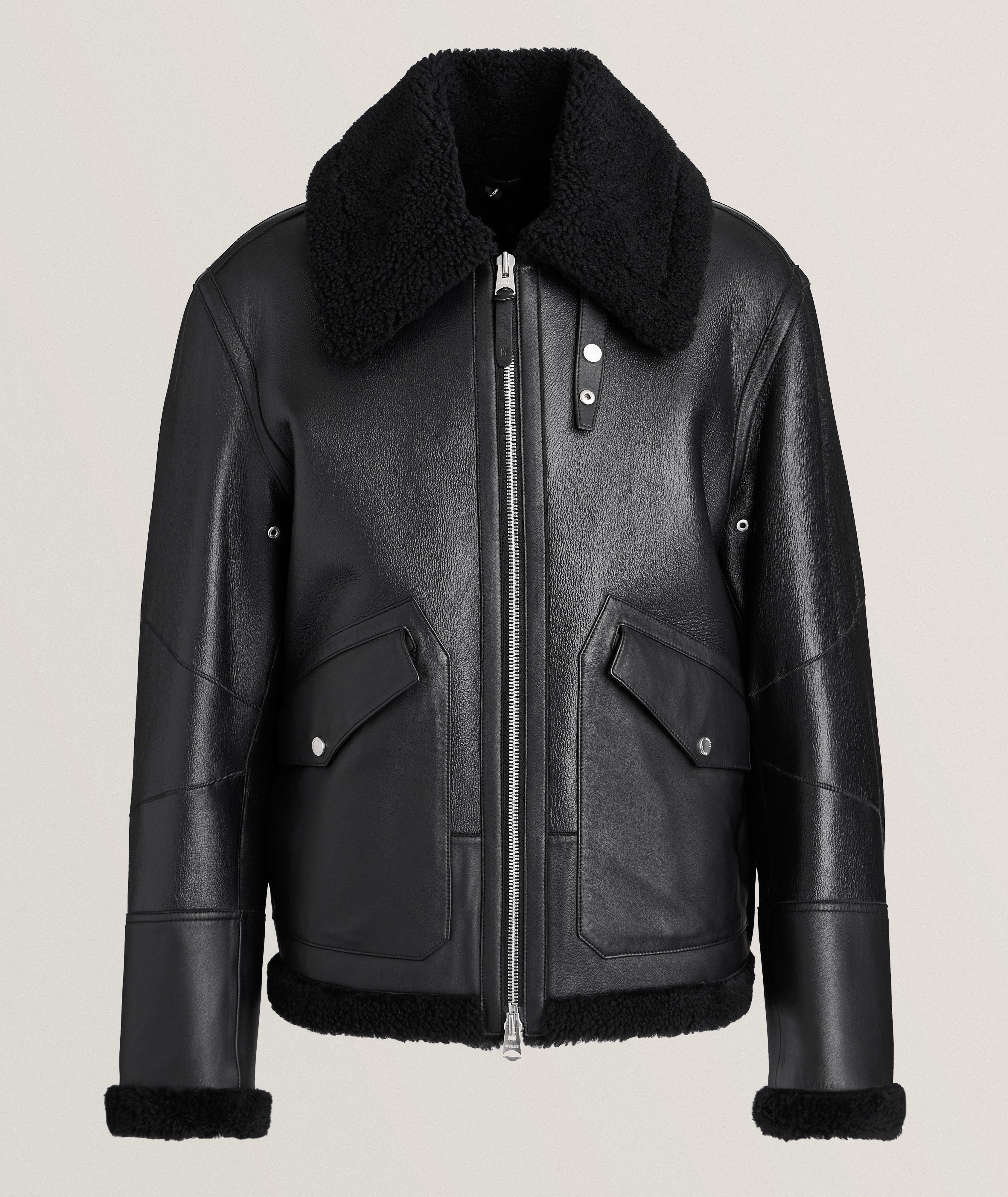 Atlas Shearling & Leather Aviator Jacket  image 0