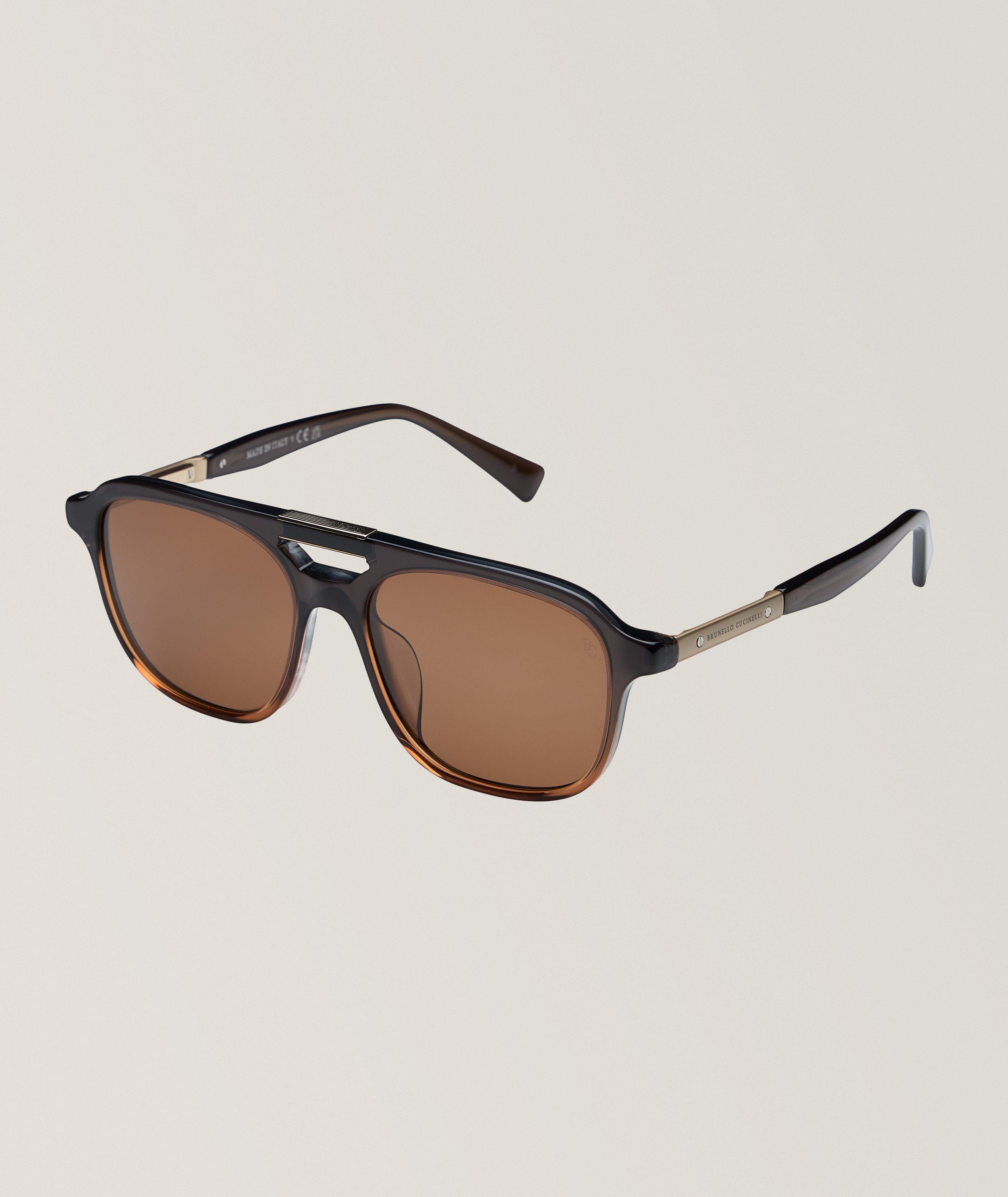 Brunello Cucinelli Sartorial Sunset Acetate Sunglasses