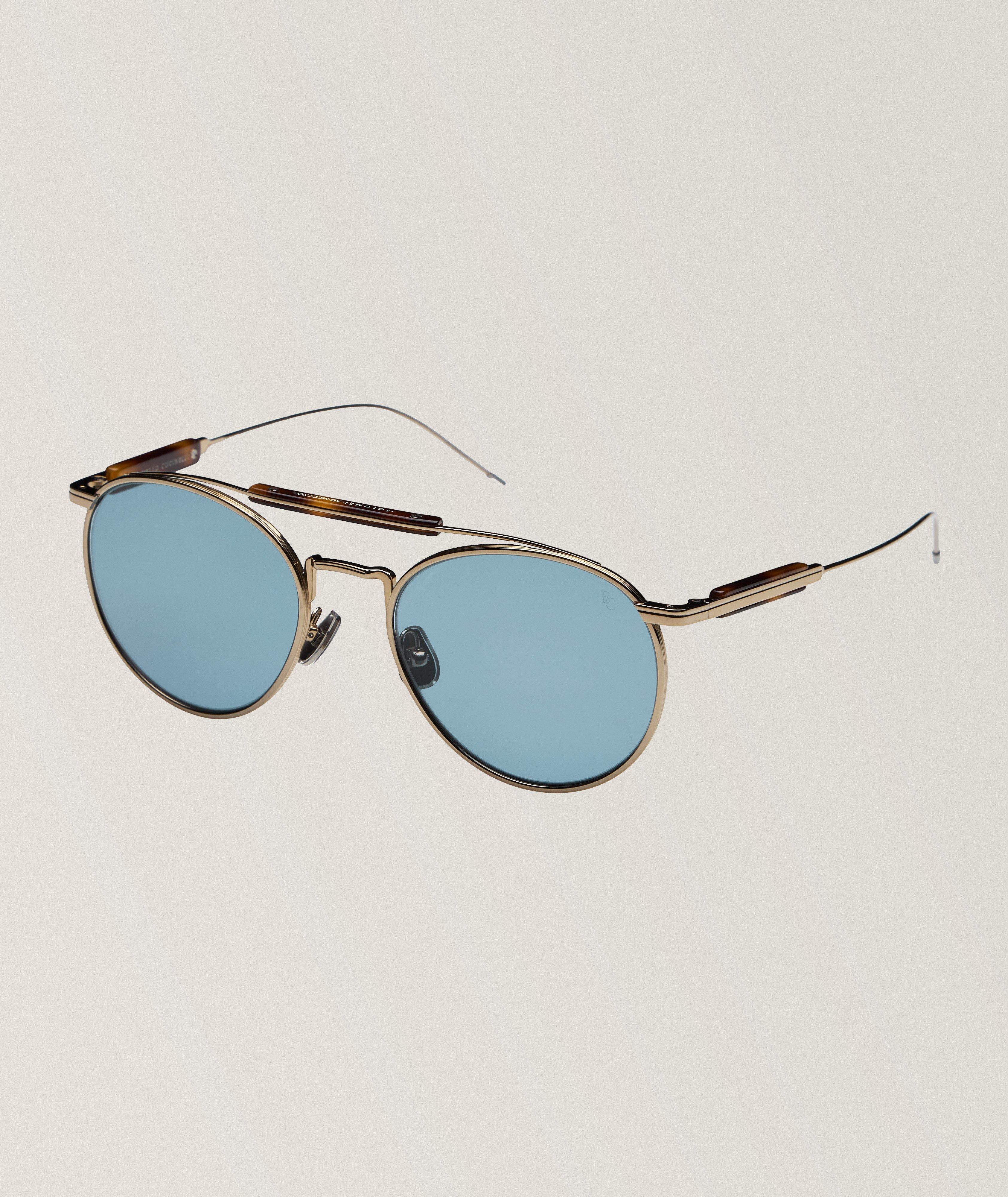 Brunello Cucinelli Lunettes de soleil en titane, collection Sartorial Sunset