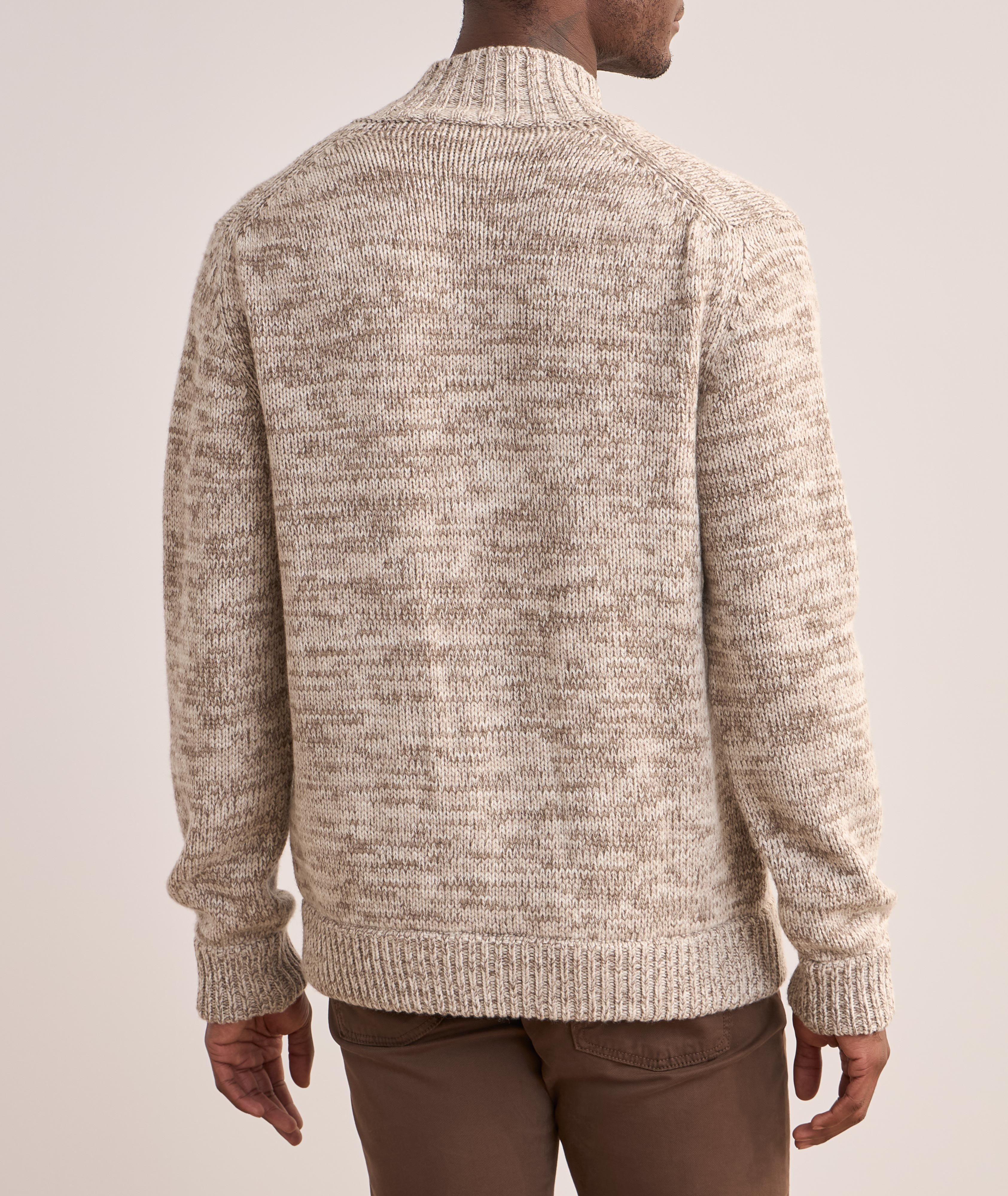 Lambswool-Blend Bomber Sweater image 1