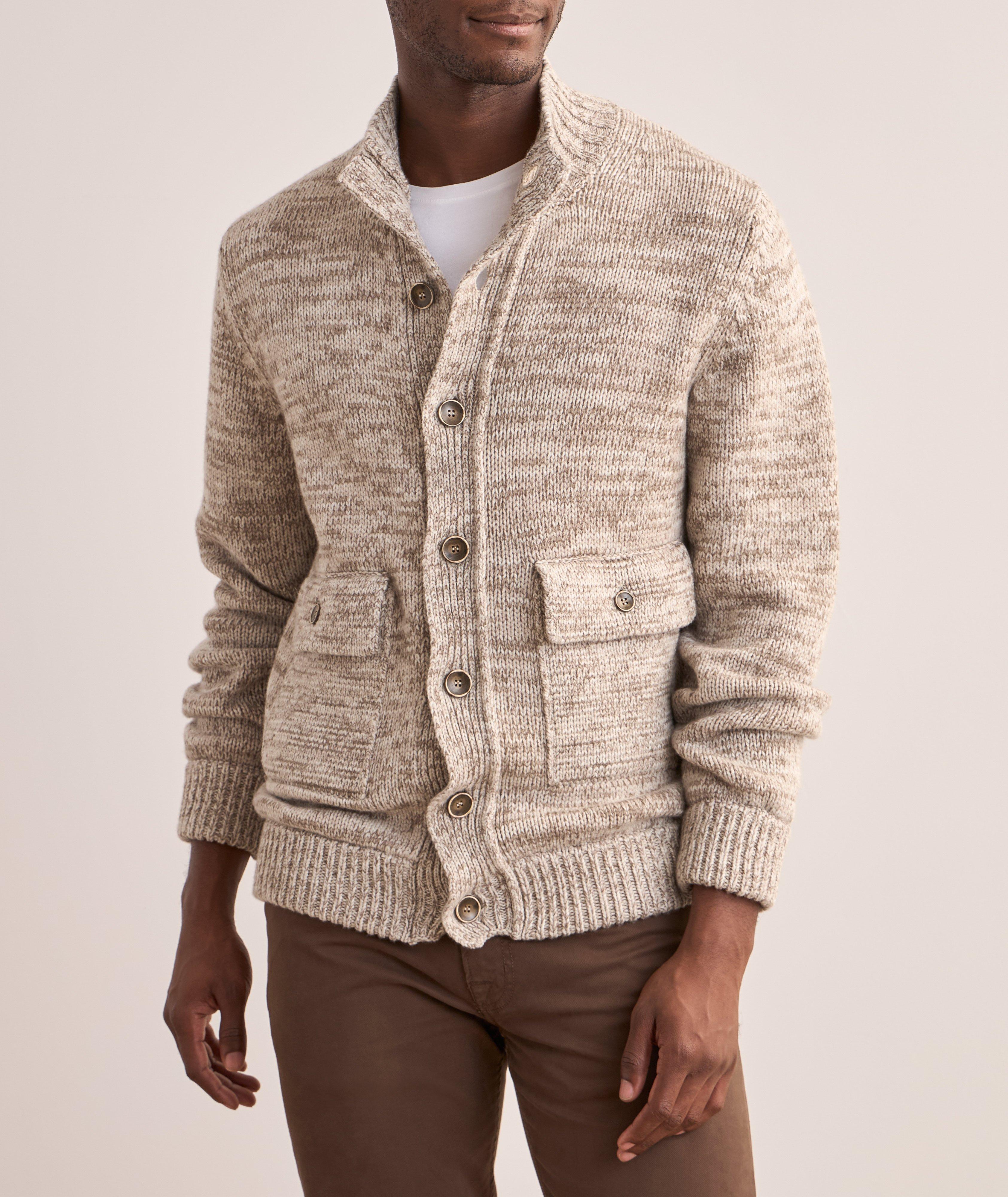 Lambswool-Blend Bomber Sweater image 2