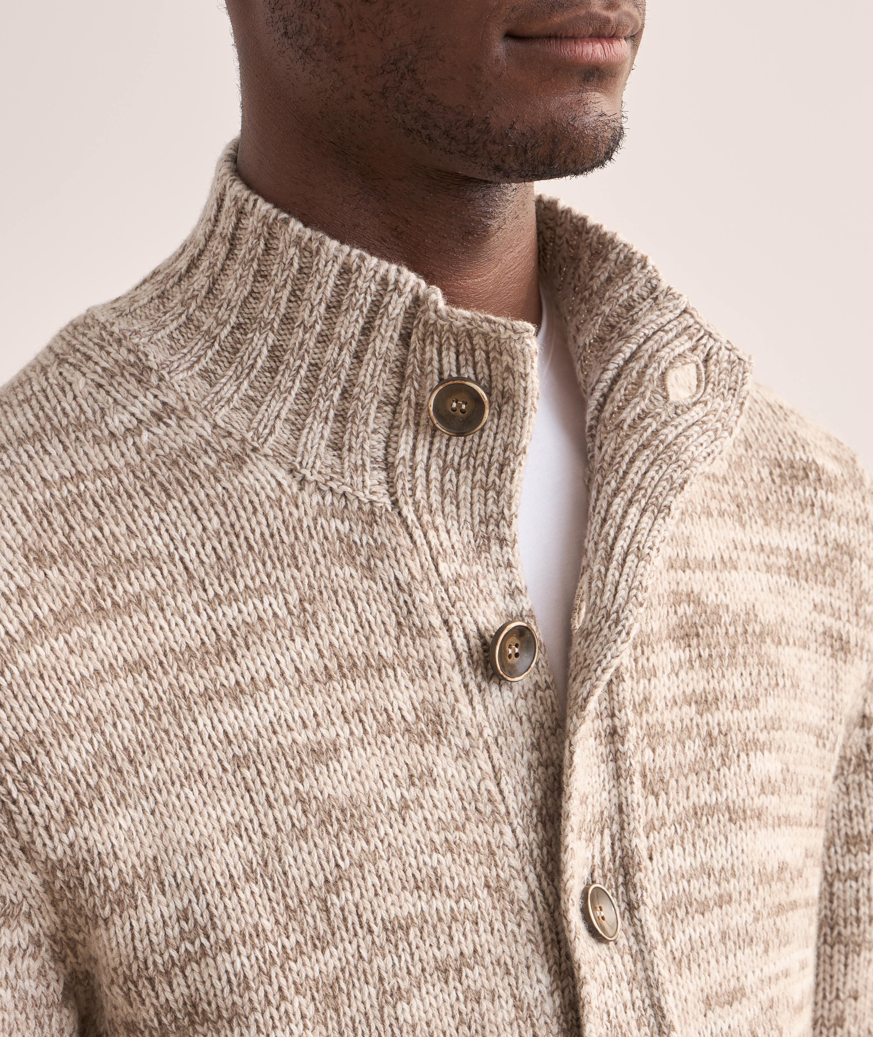 Lambswool-Blend Bomber Sweater image 3