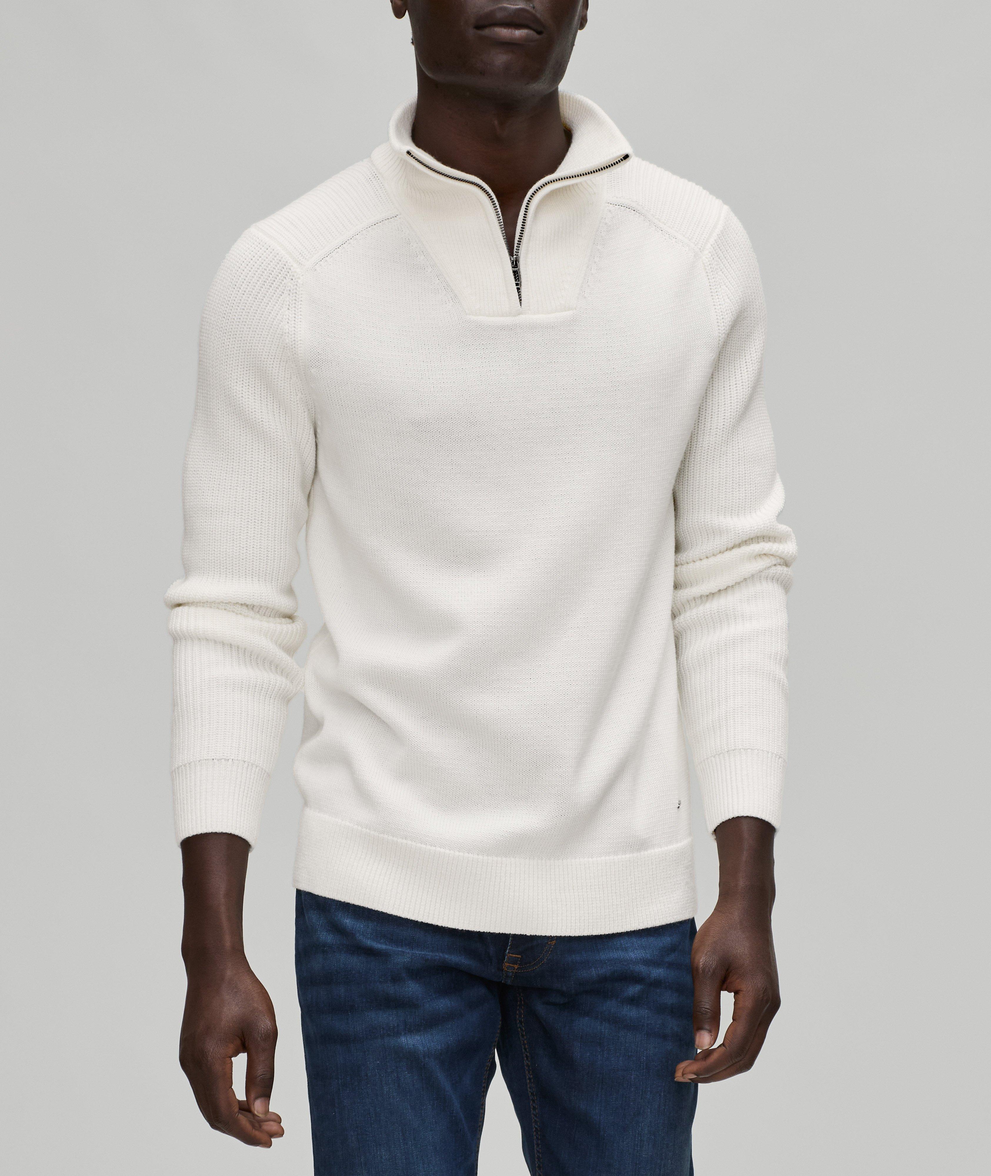 Thom Quarter-Zip Wool-Blend Sweater  image 1