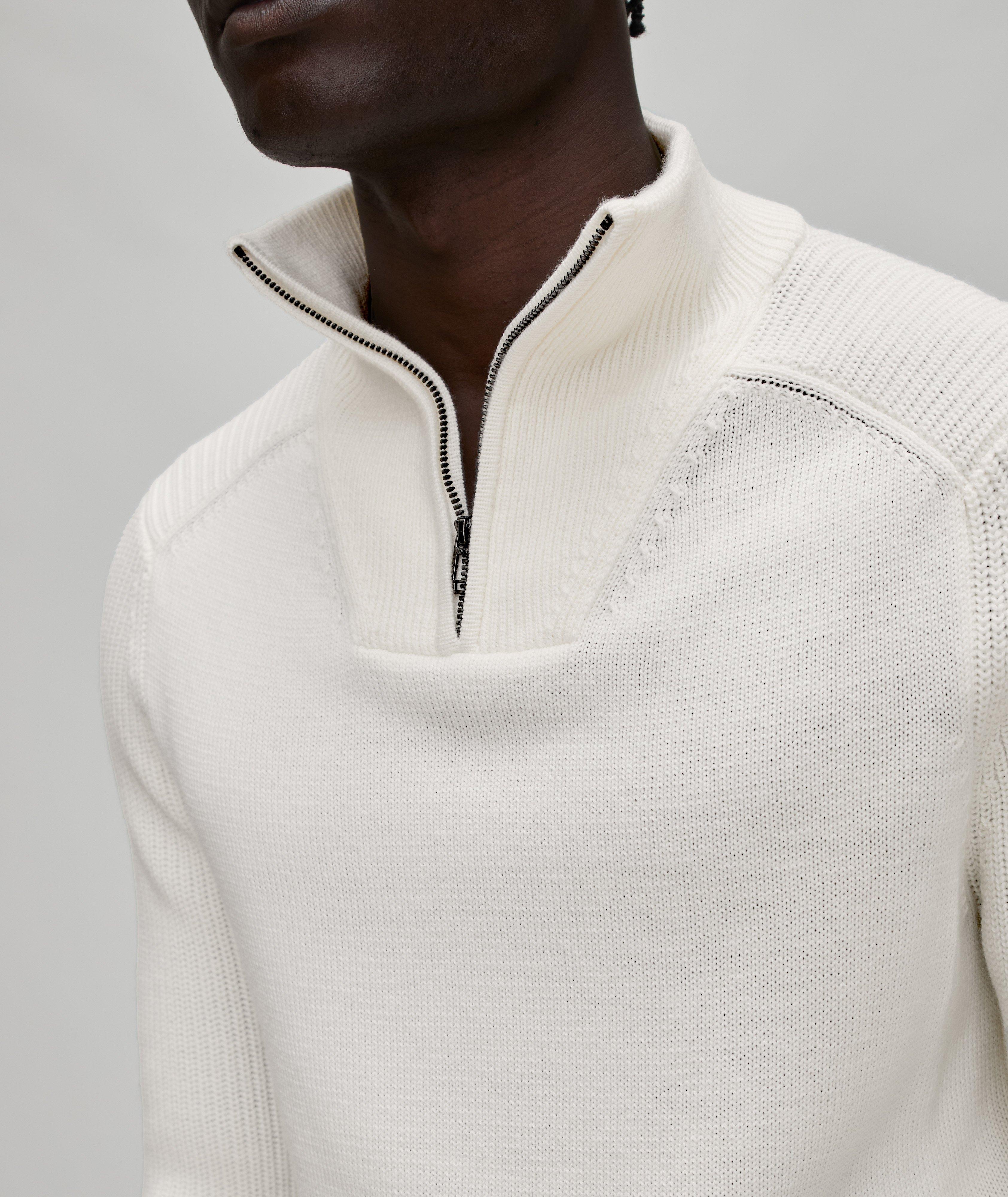 Thom Quarter-Zip Wool-Blend Sweater  image 4