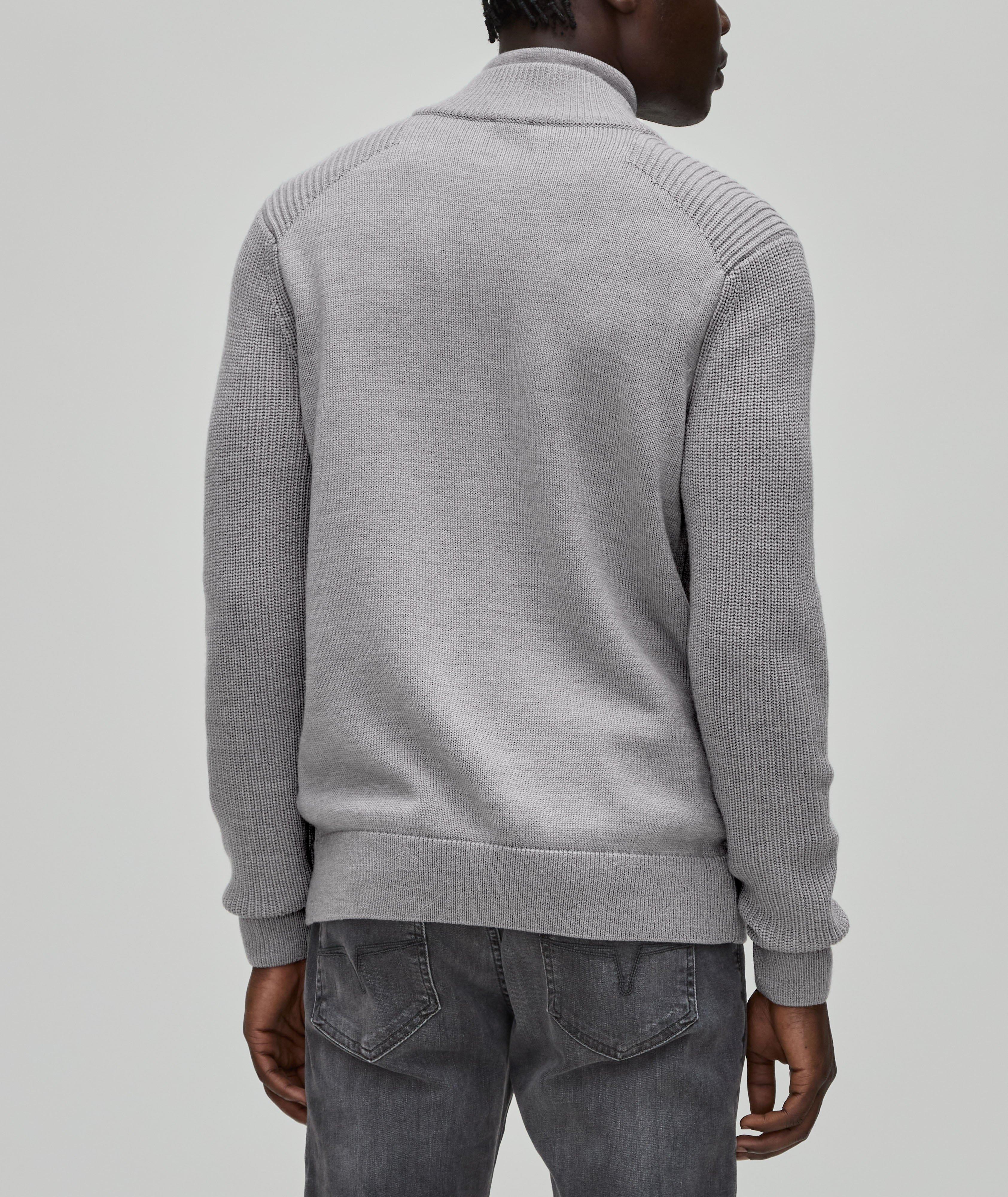 Wool-Blend Full-Zip Sweater image 2