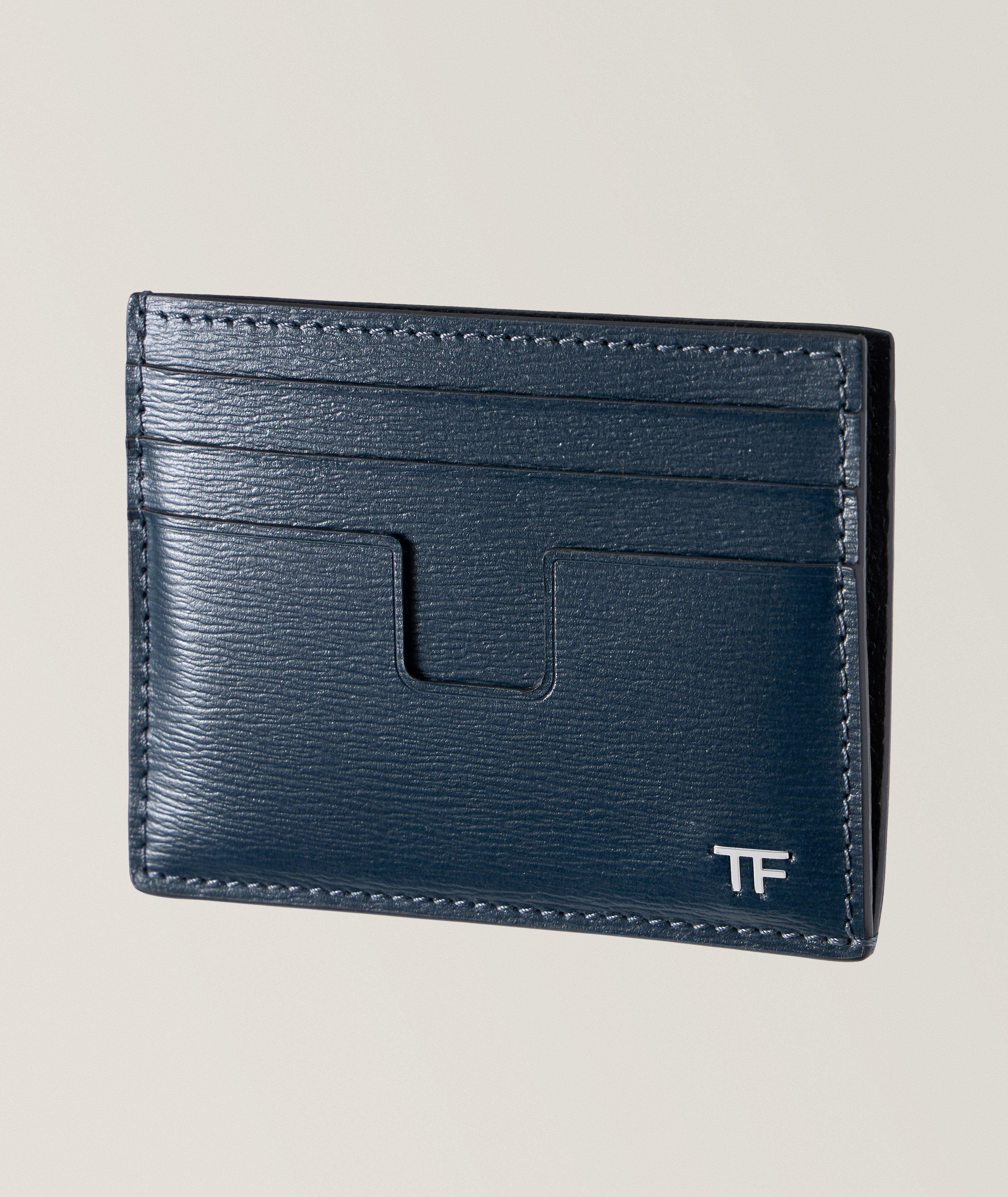 Grained Leather Card Holder