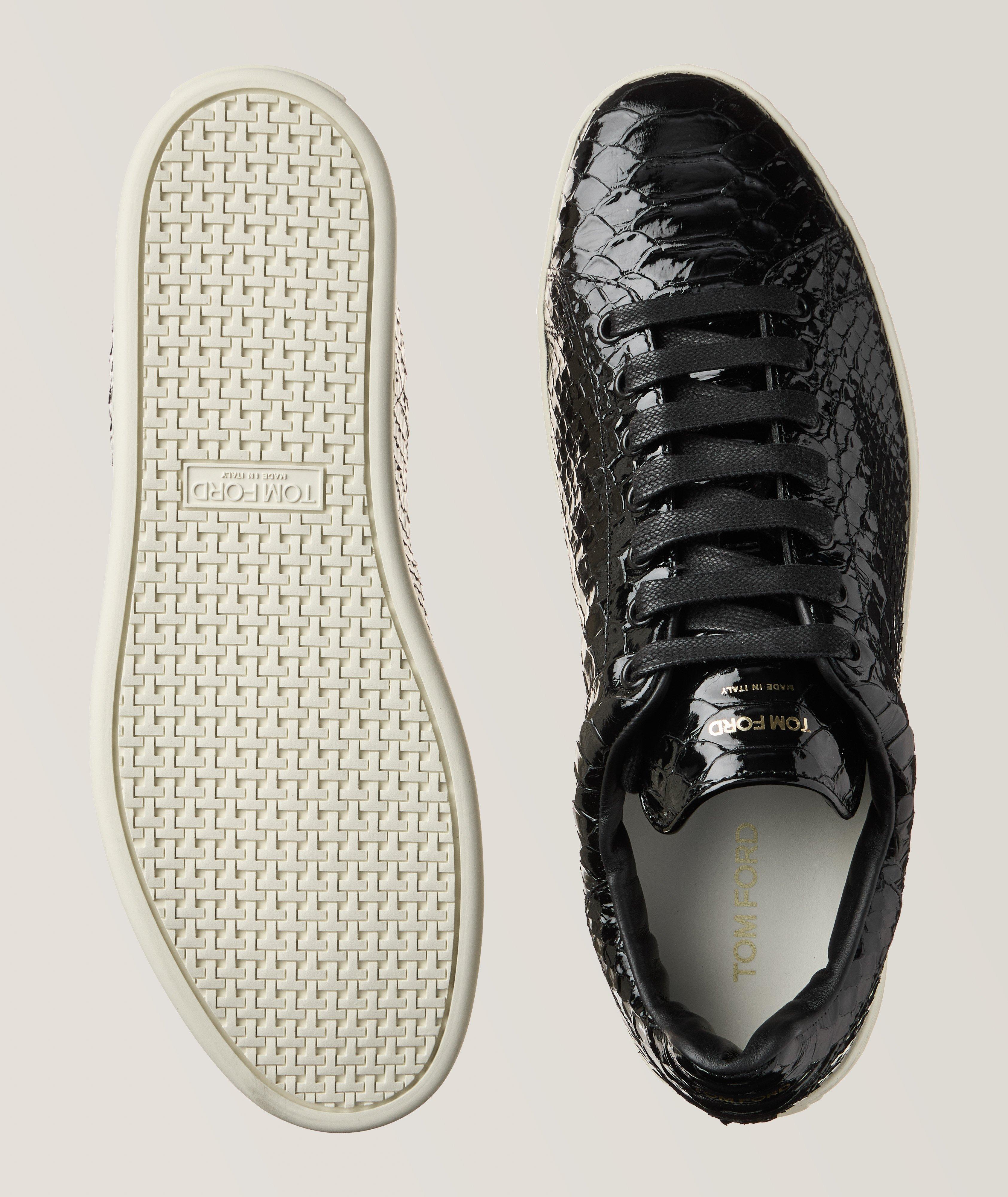 Embossed Crocodile Effect Sneakers  image 2