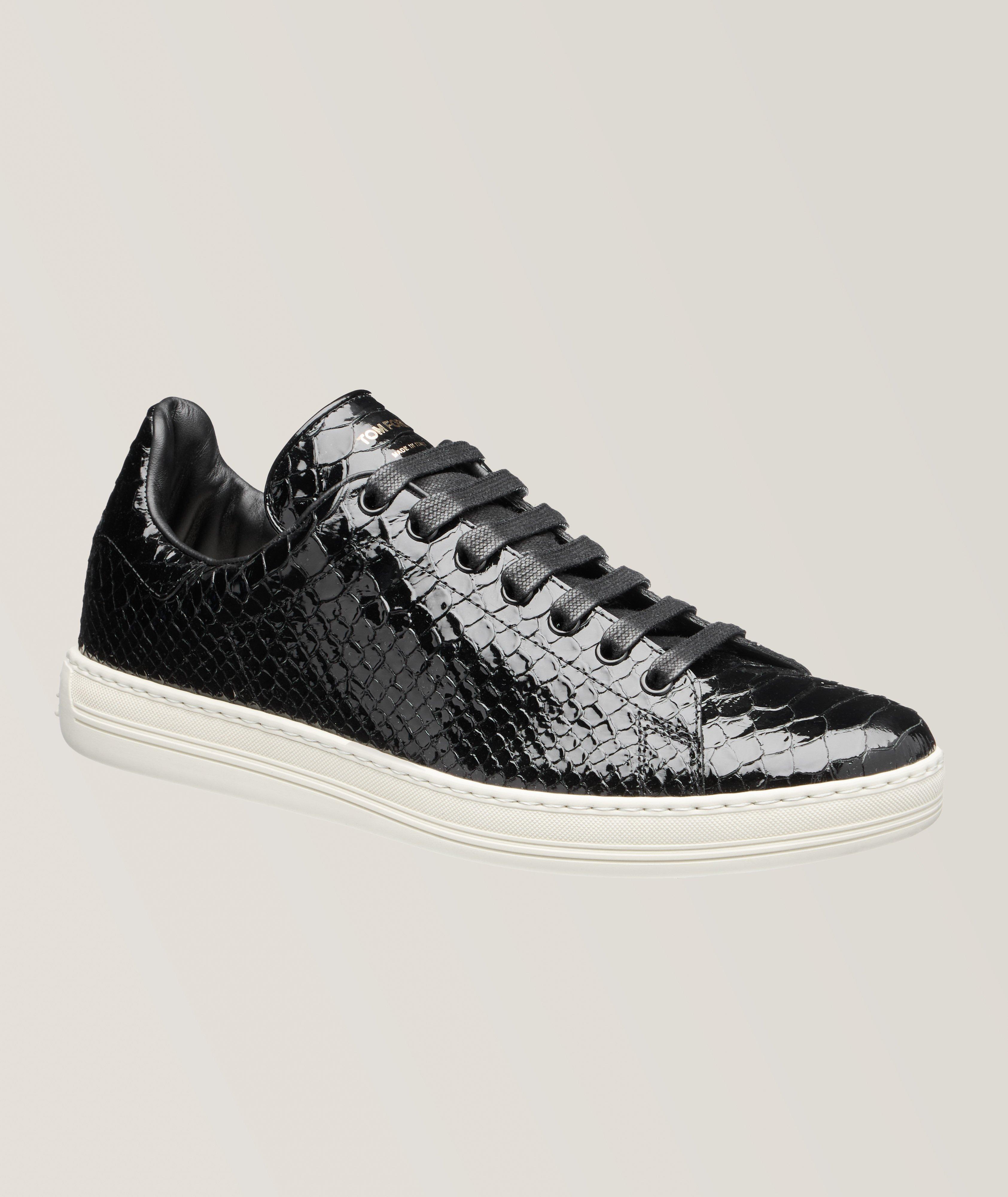 Embossed Crocodile Effect Sneakers  image 0