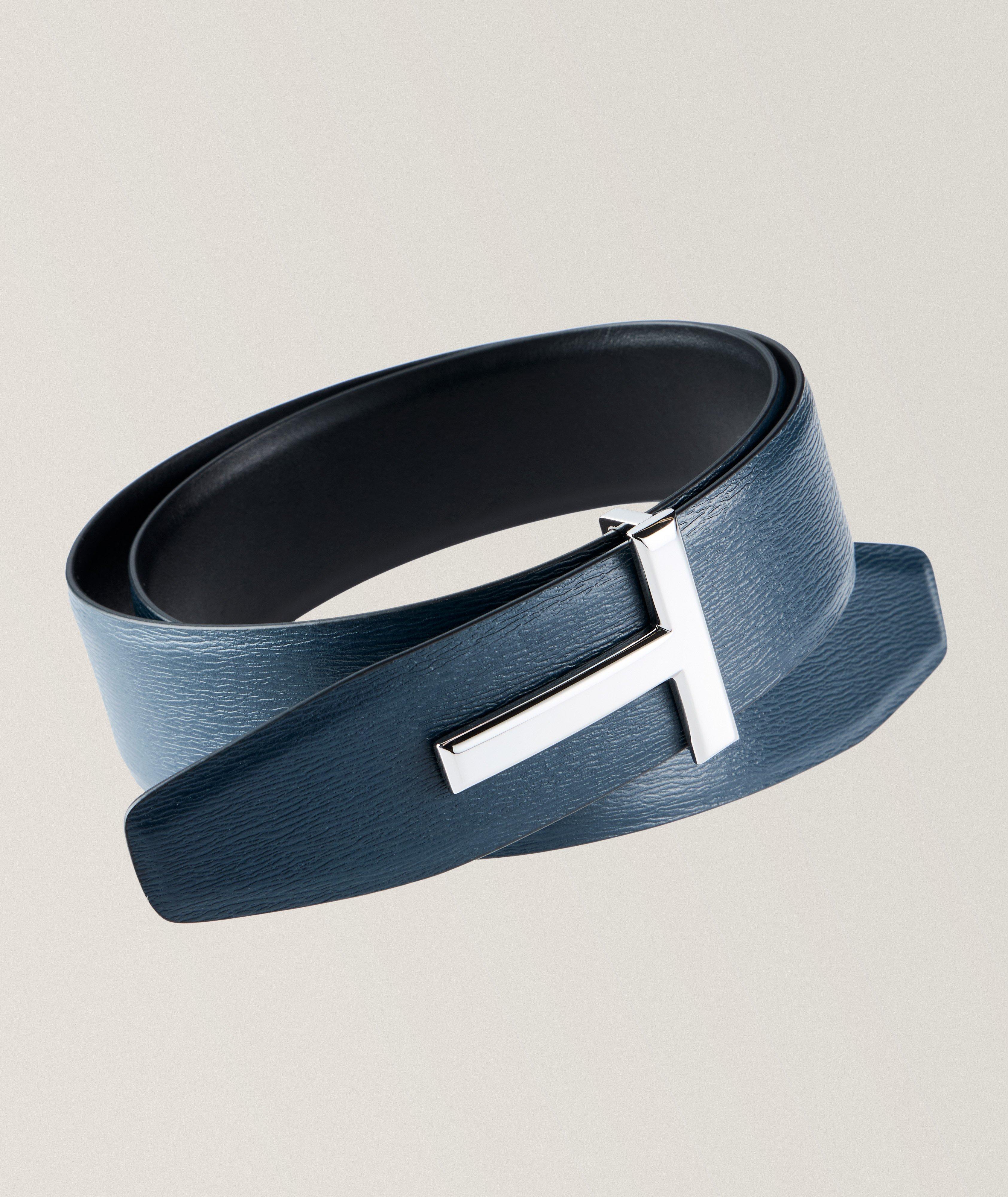 Leather T-Buckle Belt