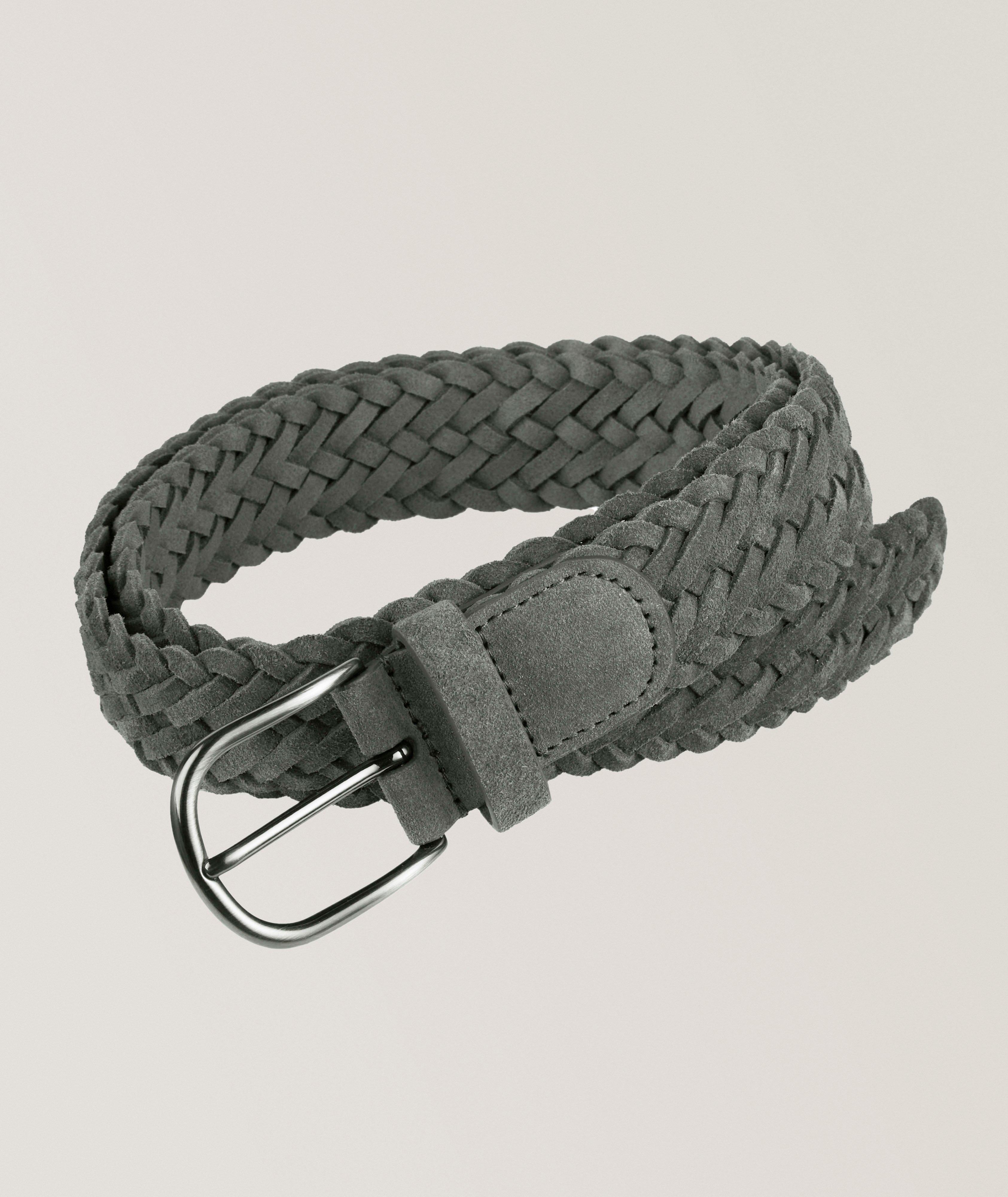 Ceinture tressée en suède image 0