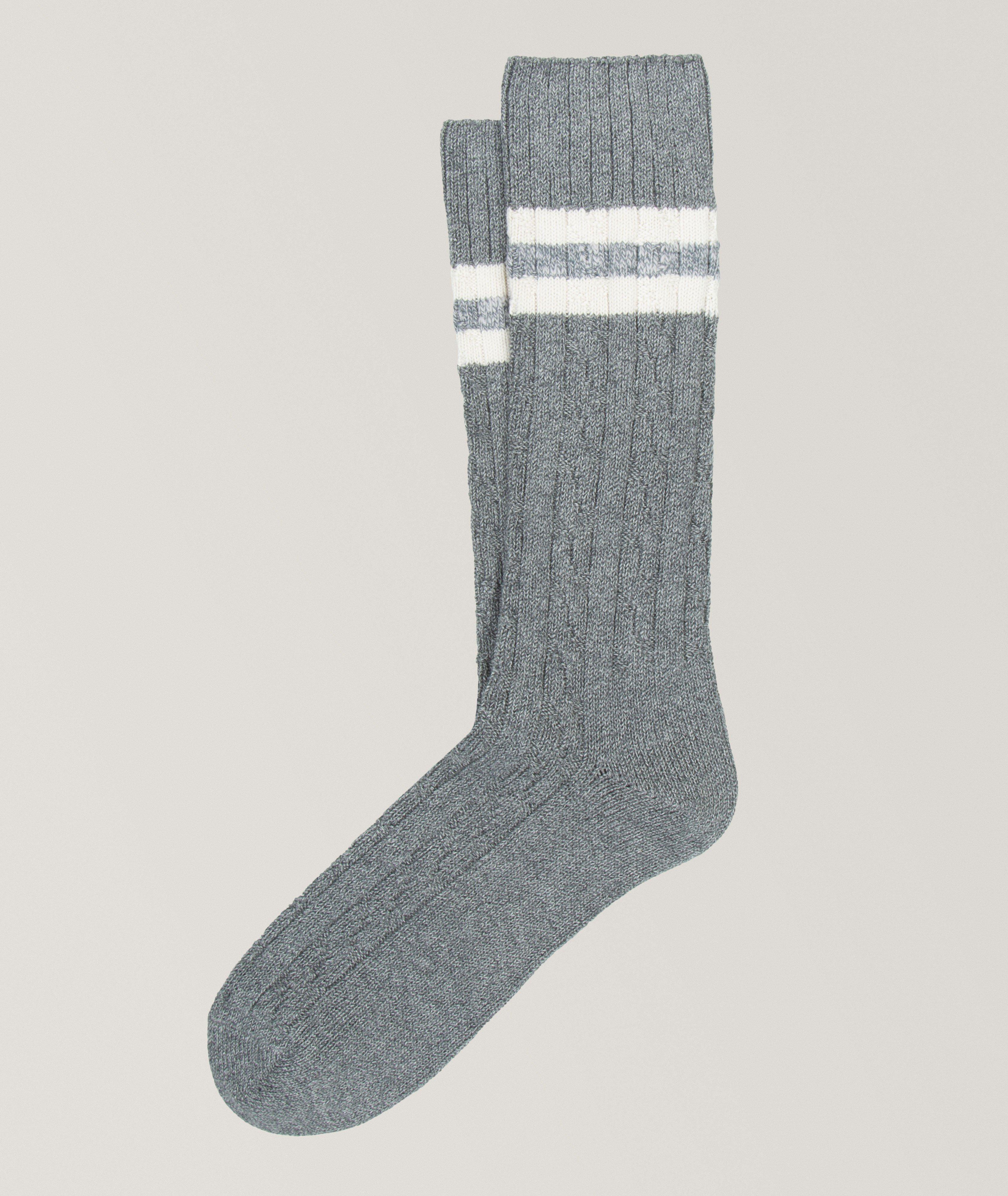 Chaussettes en tricot torsadé de coton image 0