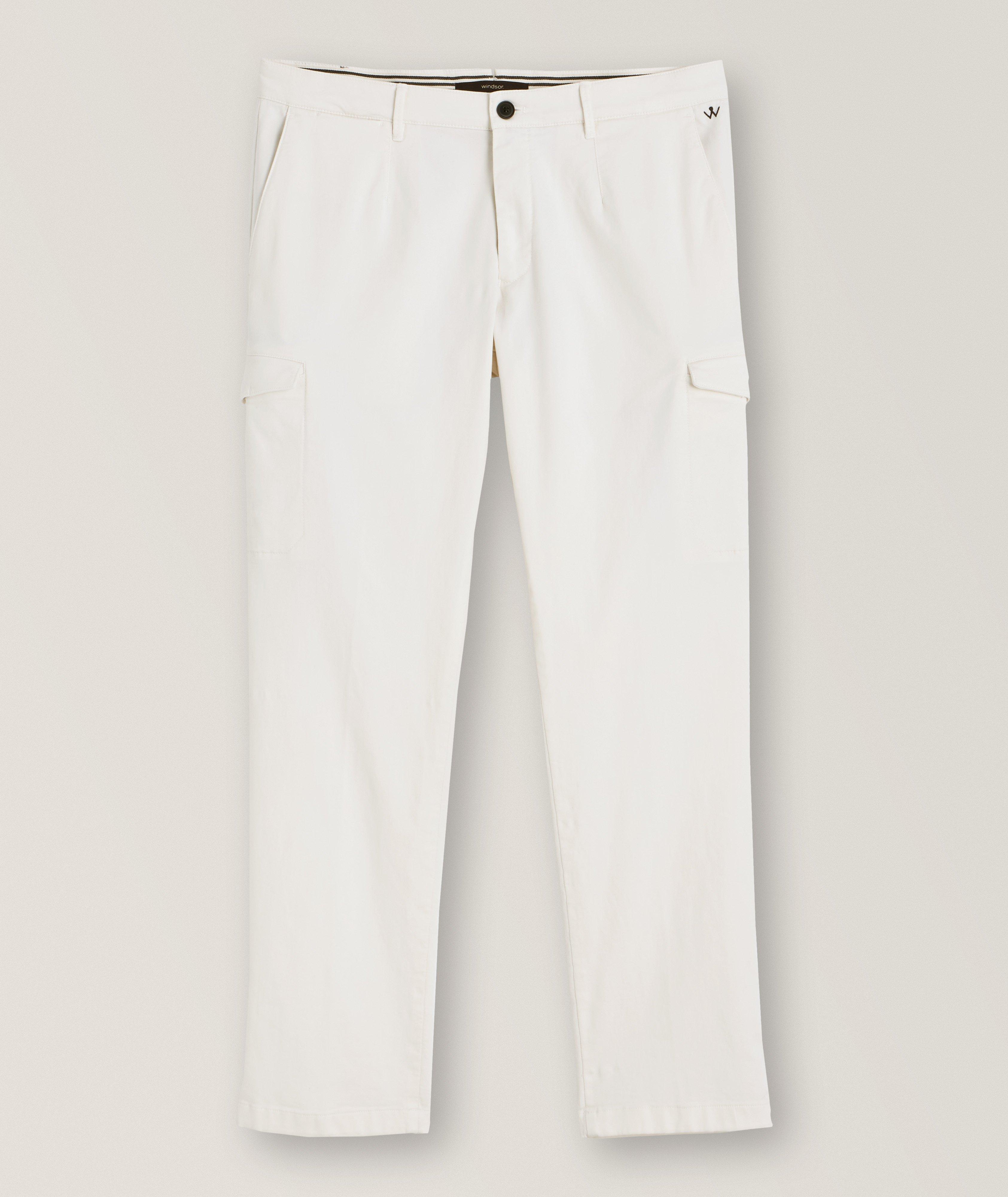 Stretch-Cotton Cargo Pants