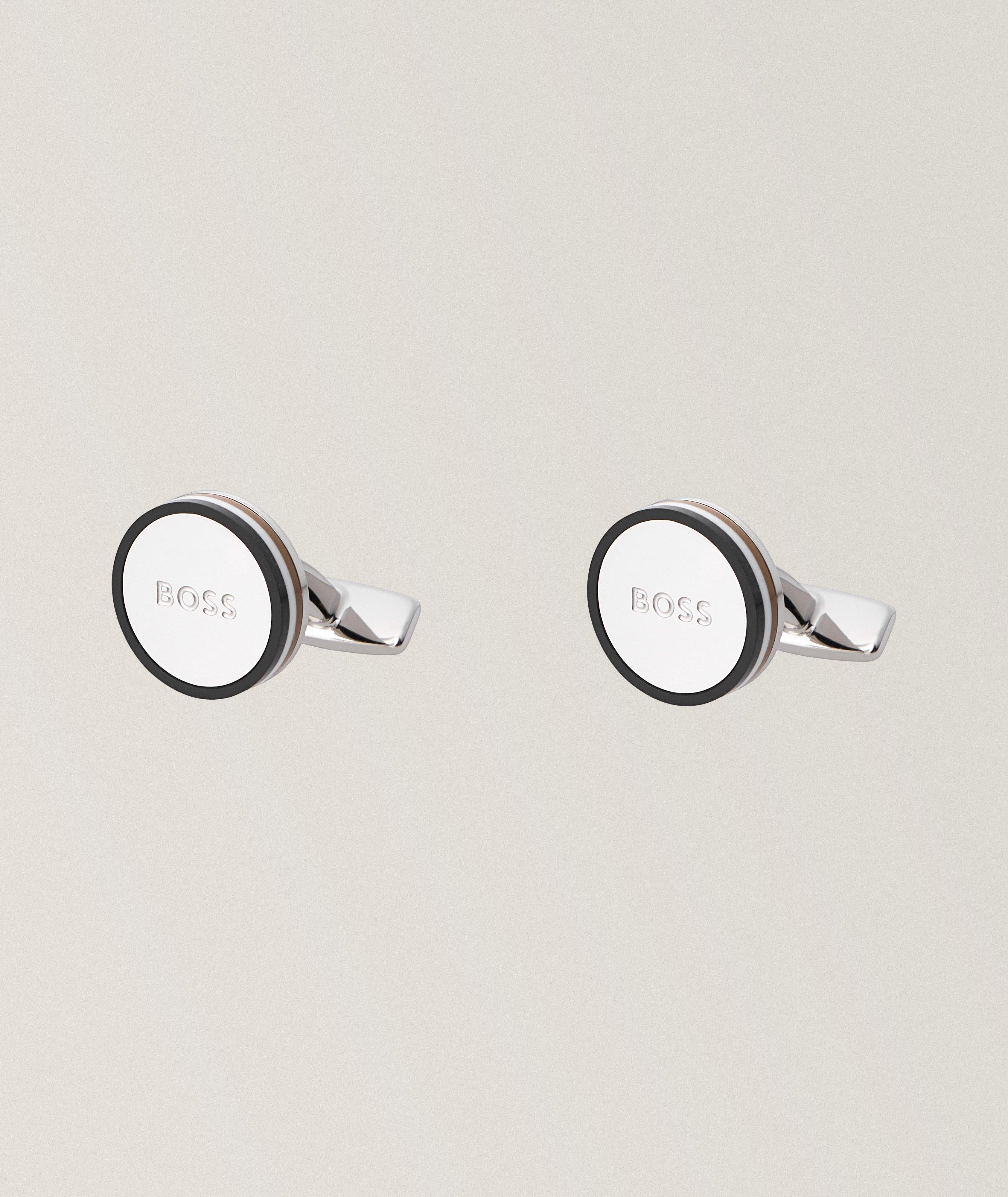 Iconic Logo Round Cufflinks image 0