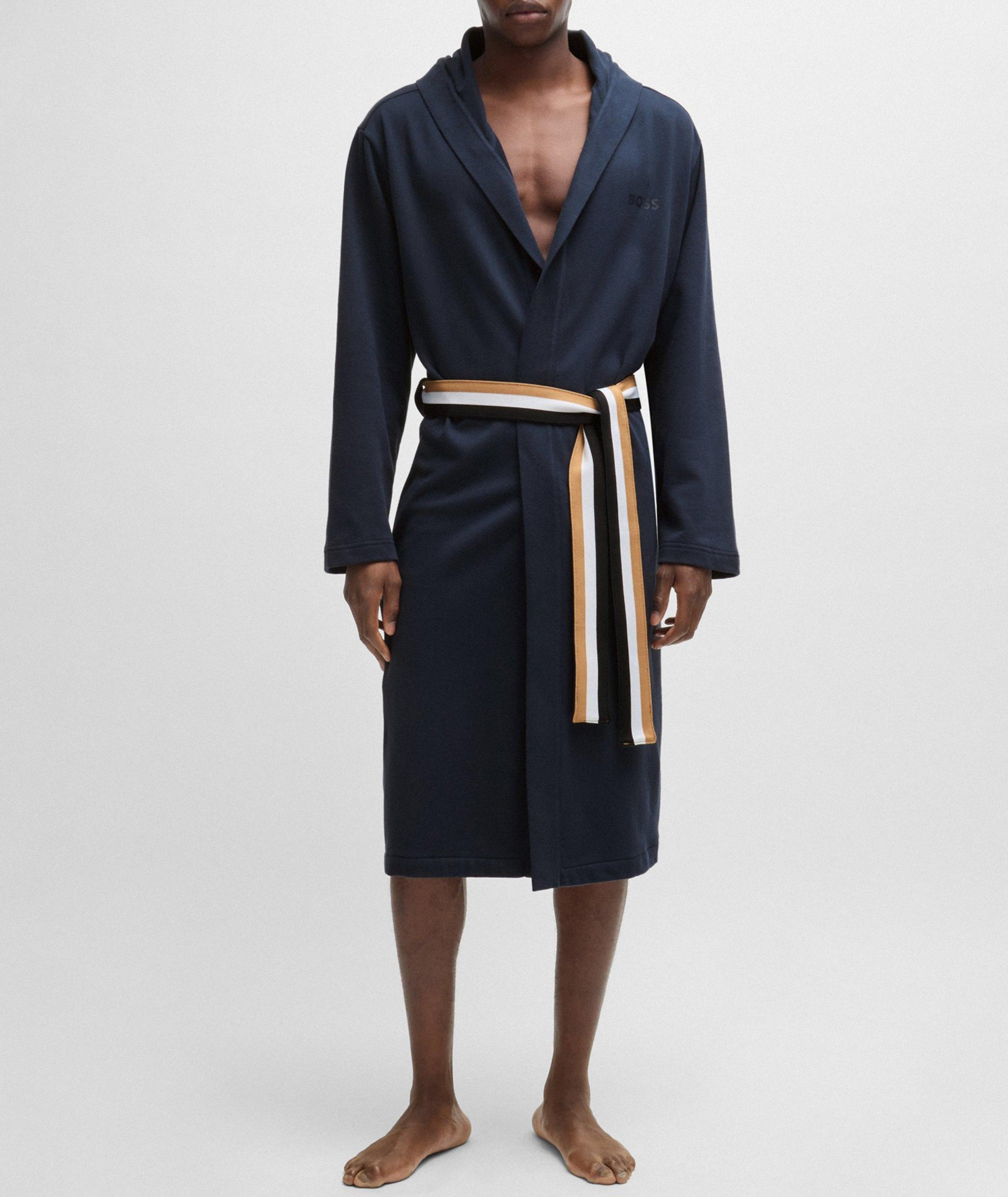 Cotton Terry Signature Stripe Robe image 1