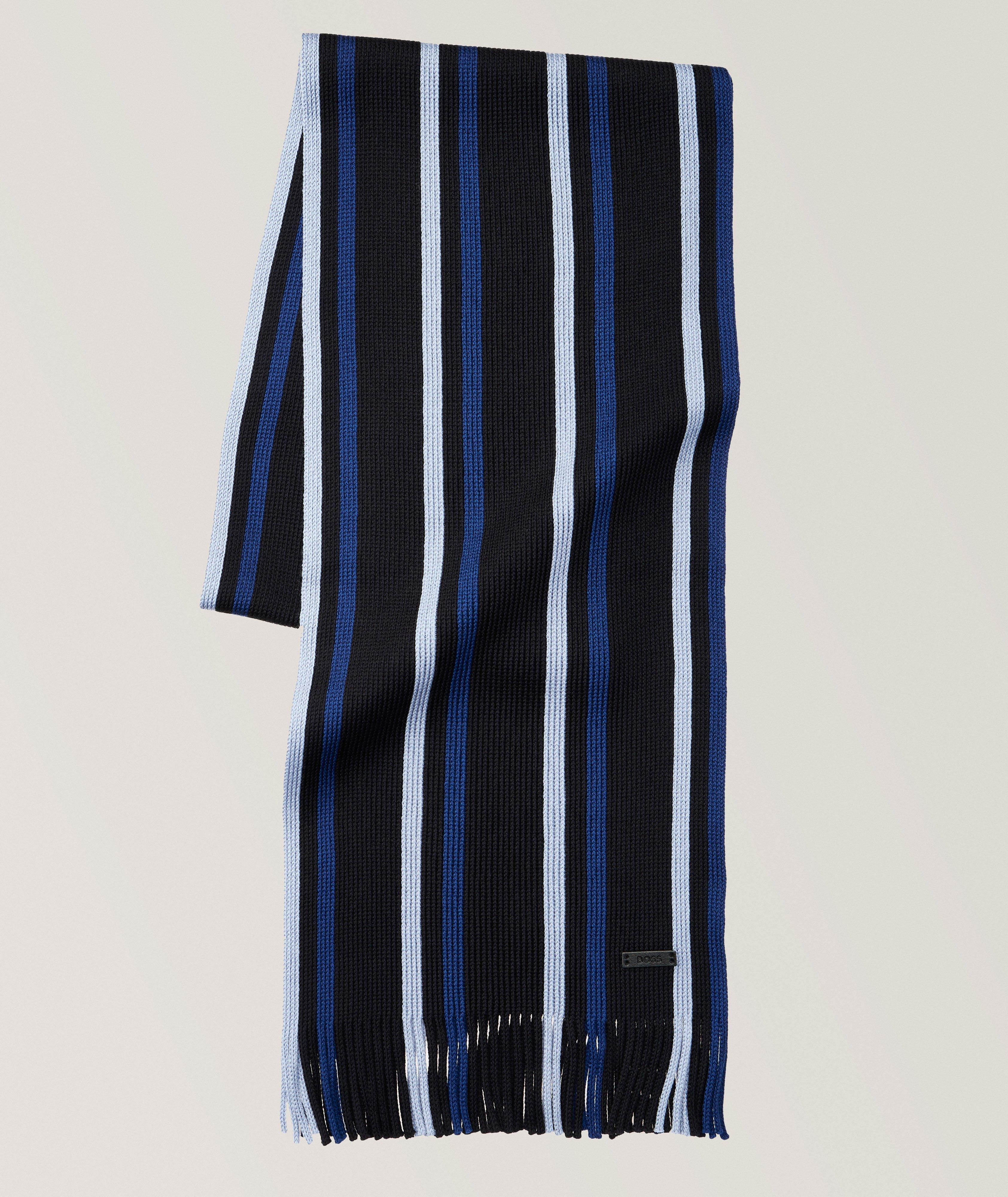 Iconic Albas Virgin Wool Striped Scarf image 0