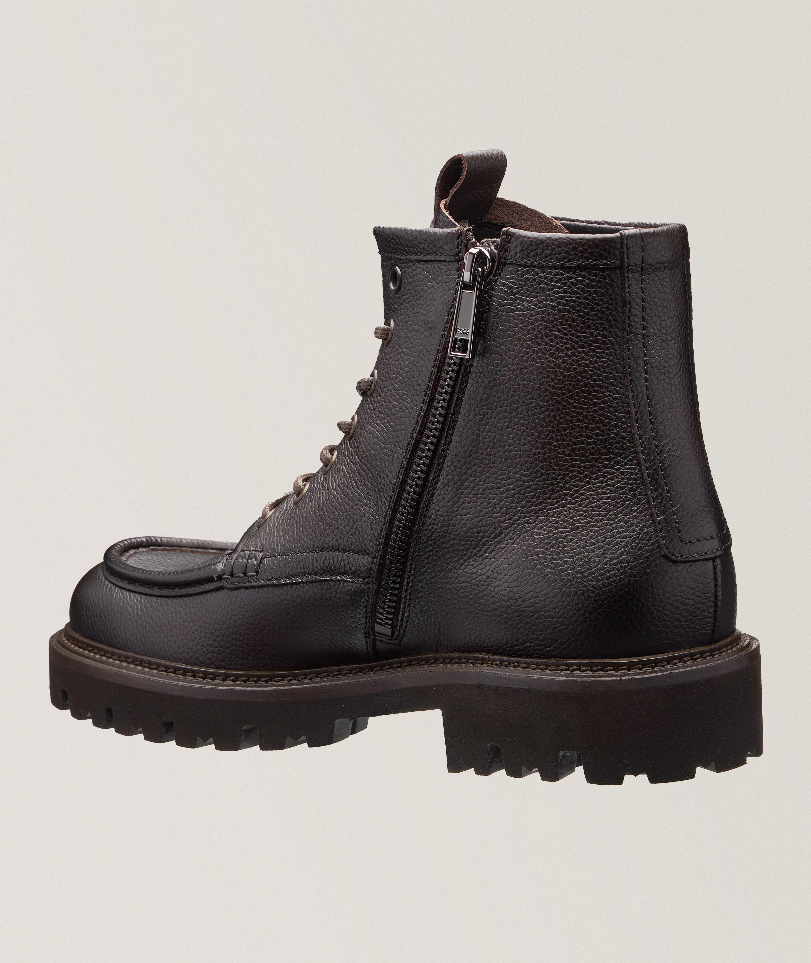 Julyo Grained Leather Lug Boots image 2