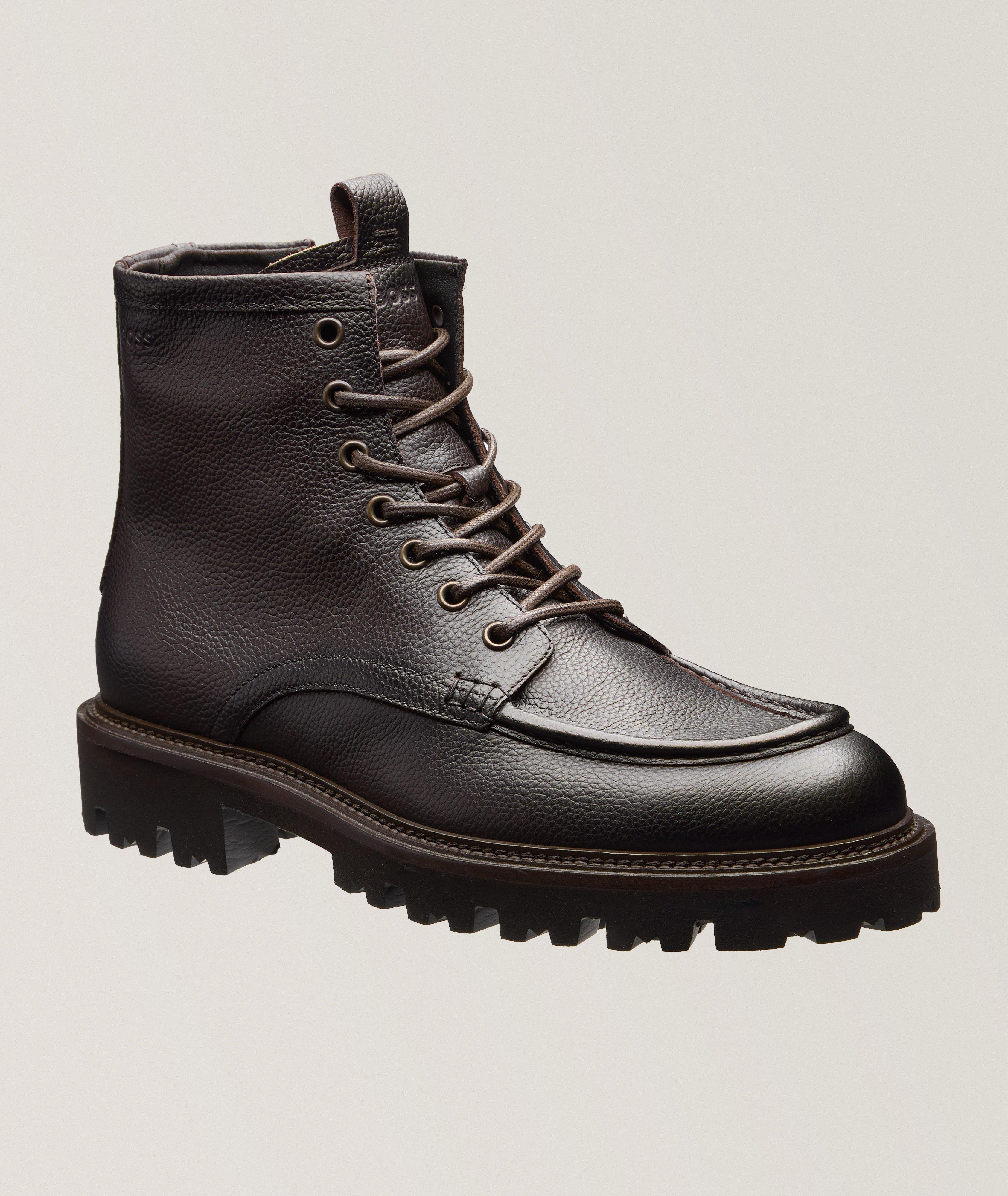 Julyo Grained Leather Lug Boots image 0