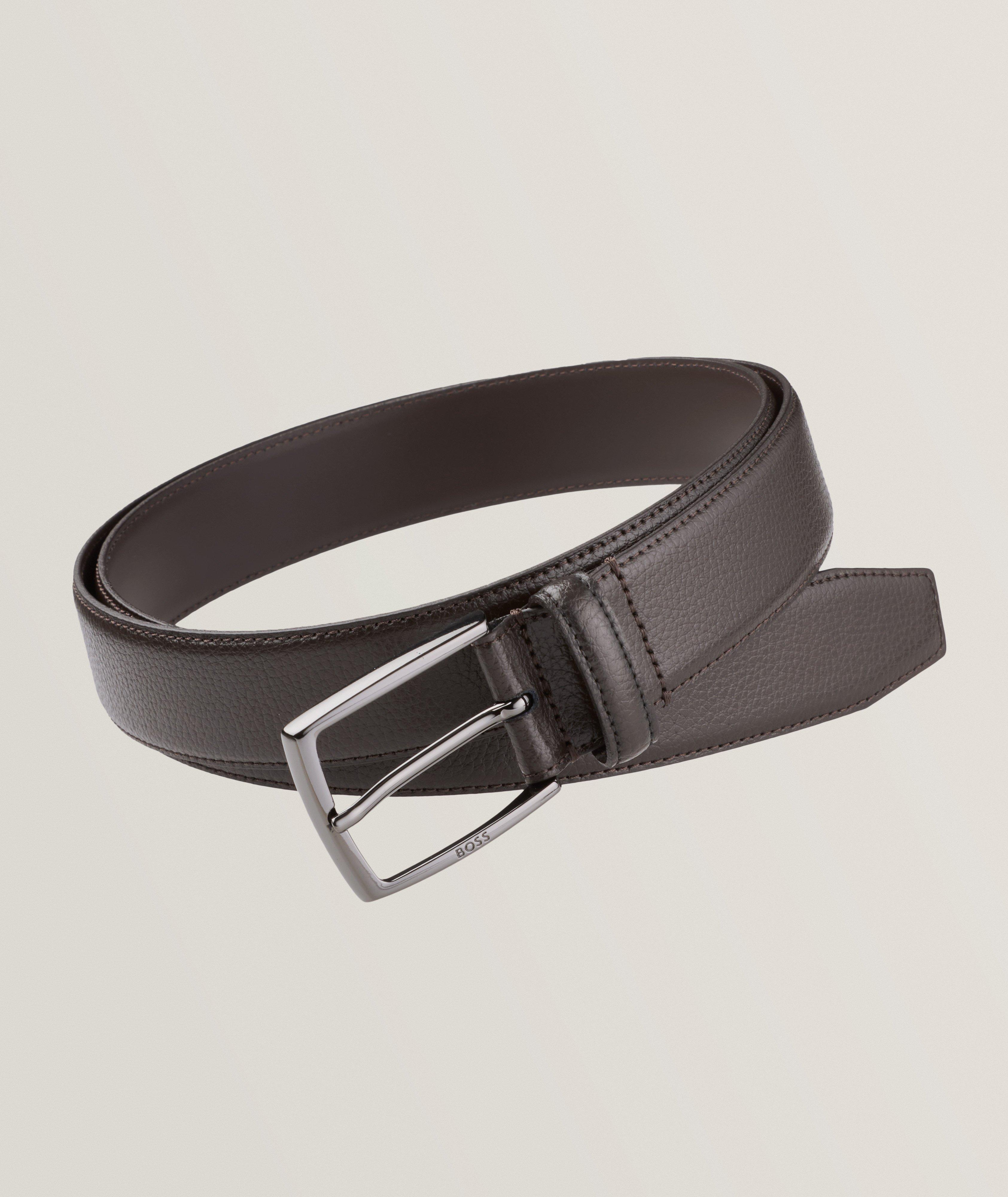 Grained Leather Belt image 0