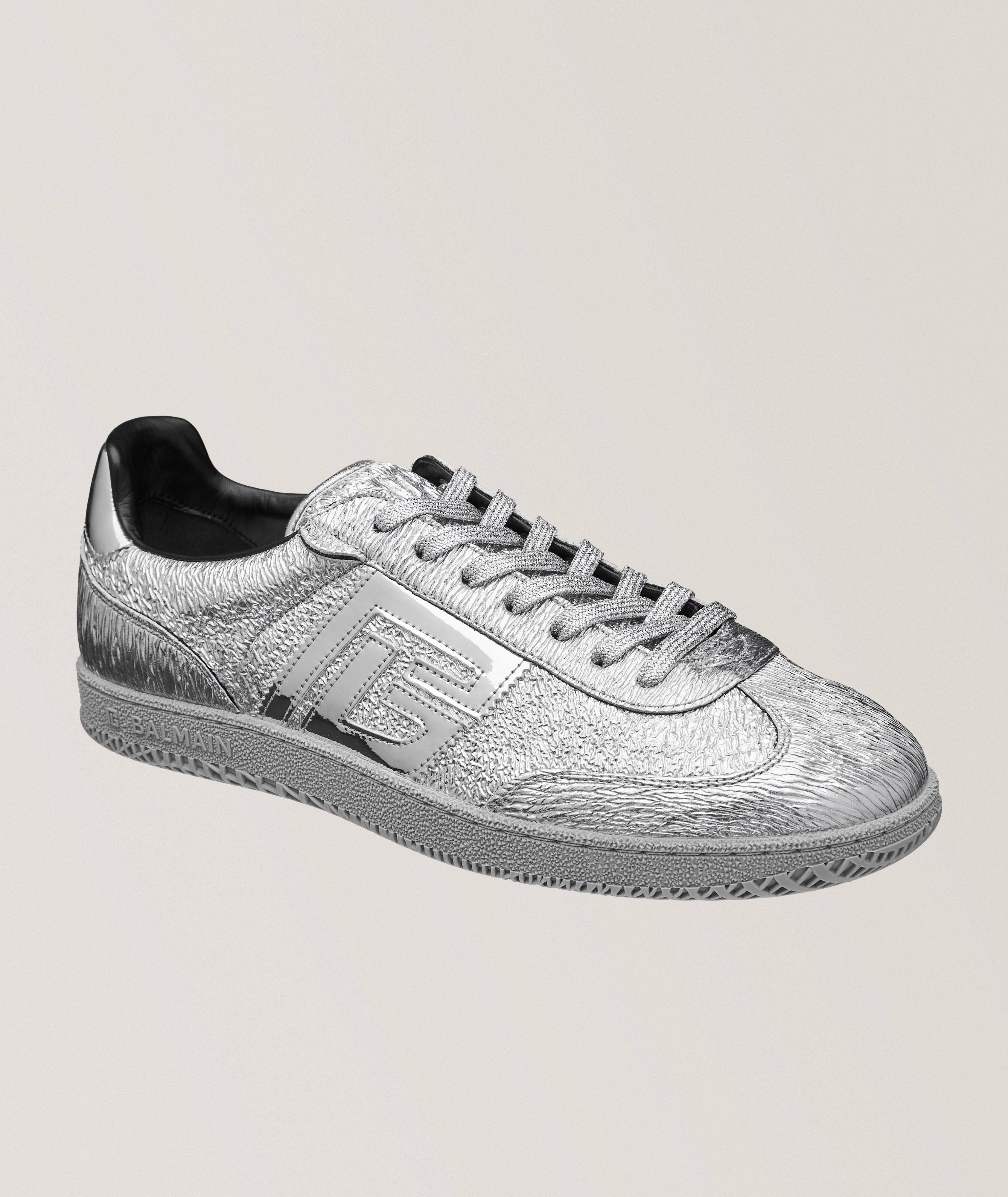 Swan Mirror Leather Sneakers image 0