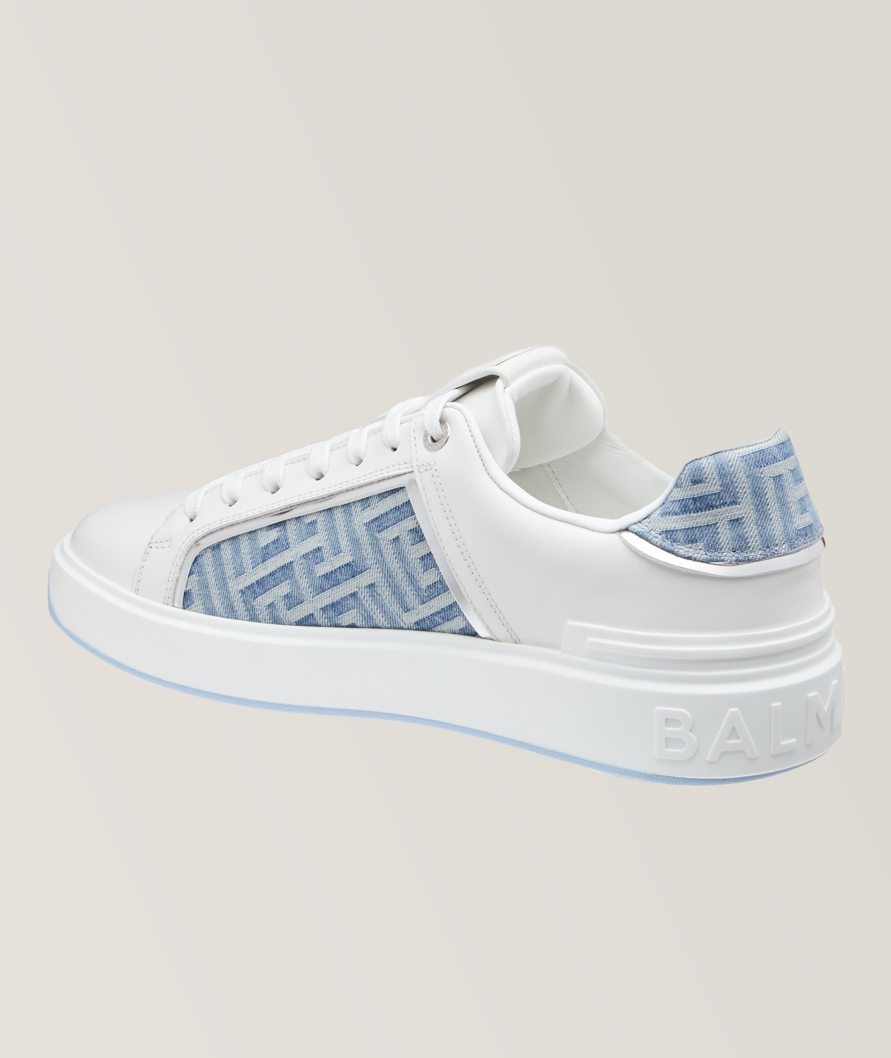 Chaussure sport B-Court en denim et en cuir image 1