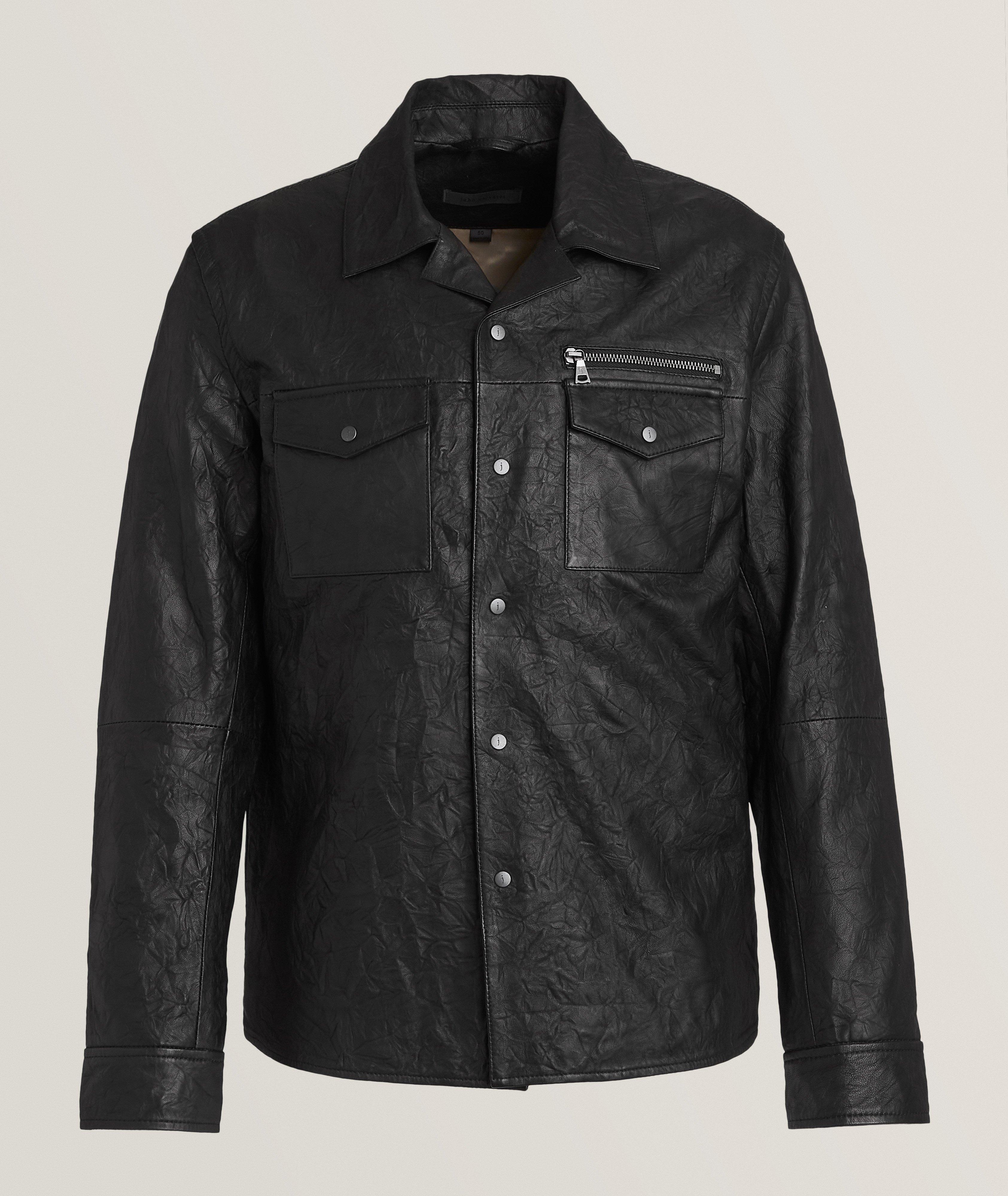 Crinkle Leather Jacket  image 0