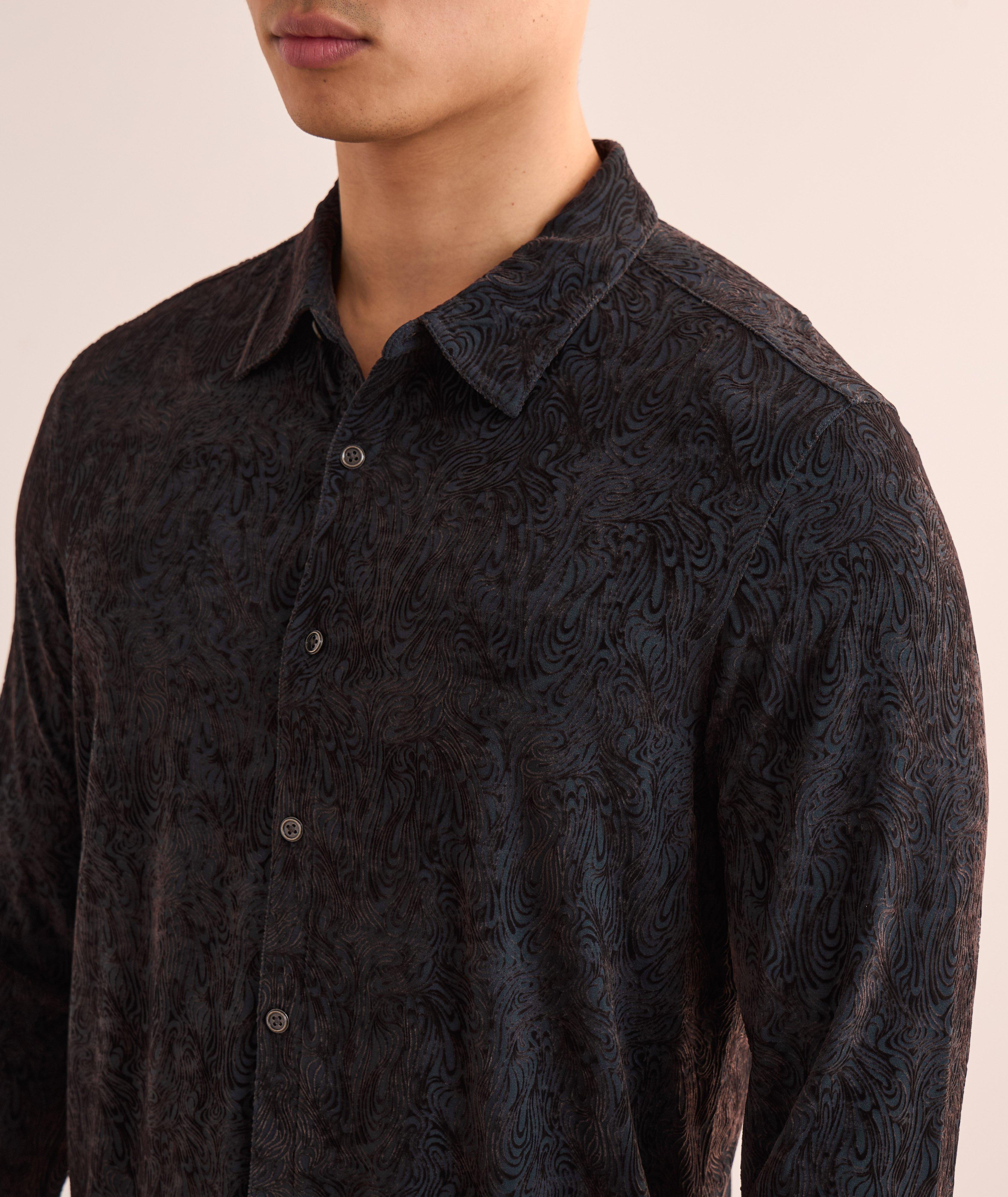 Wave Textured Modal-Blend Shirt image 3