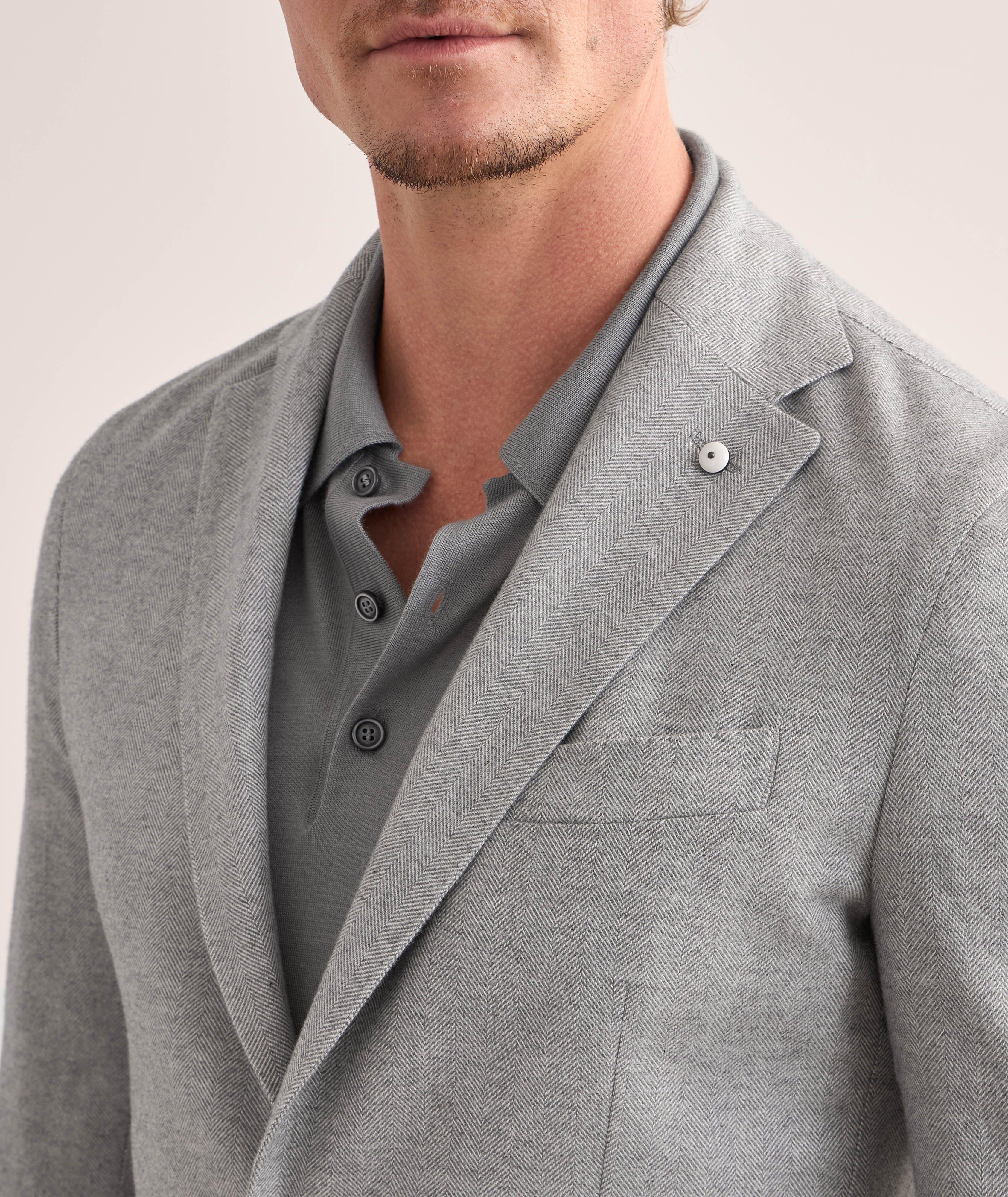 Herringbone Cotton Sport Jacket image 3