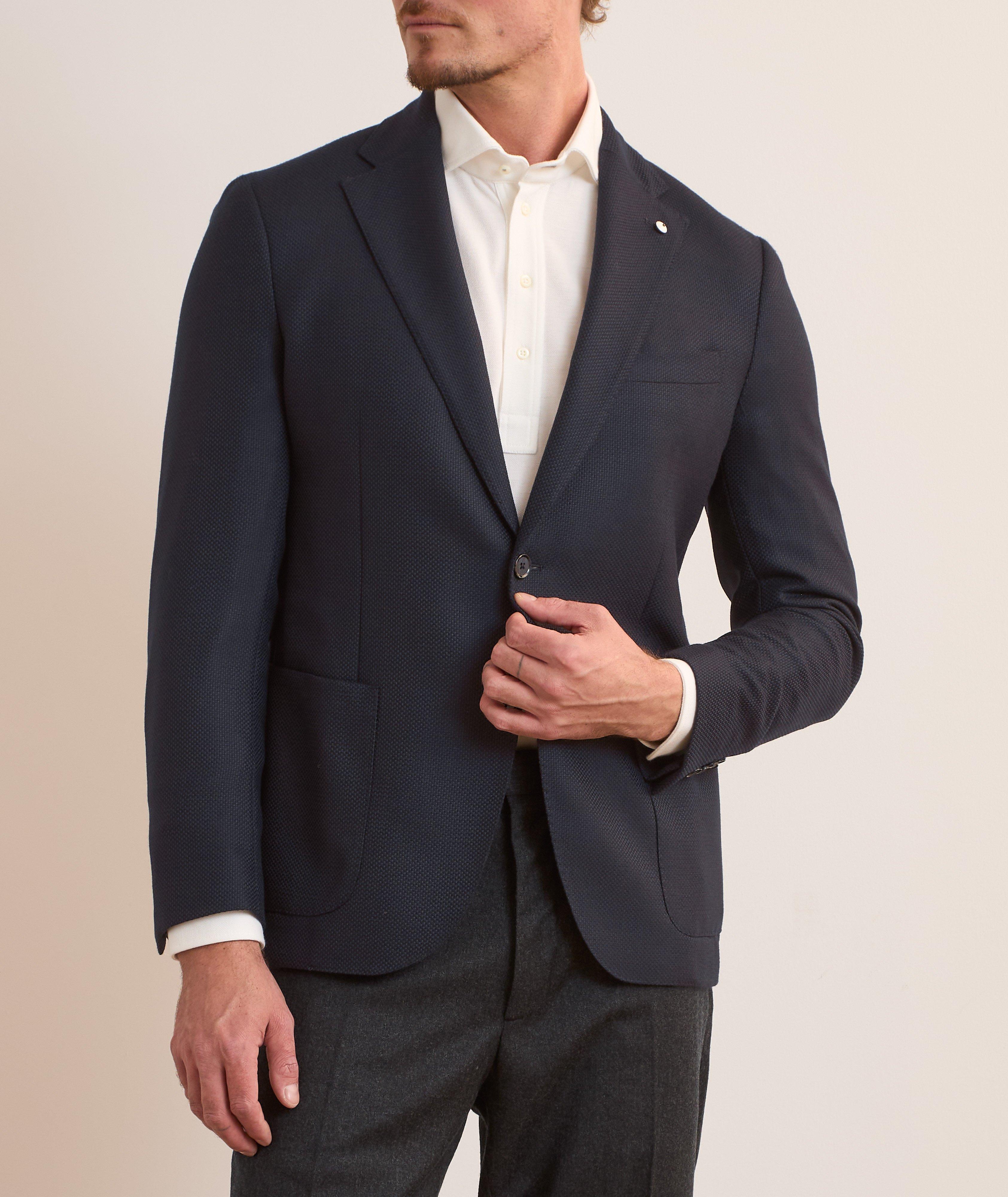 Textured Virgin Wool Sport Jacket  image 1