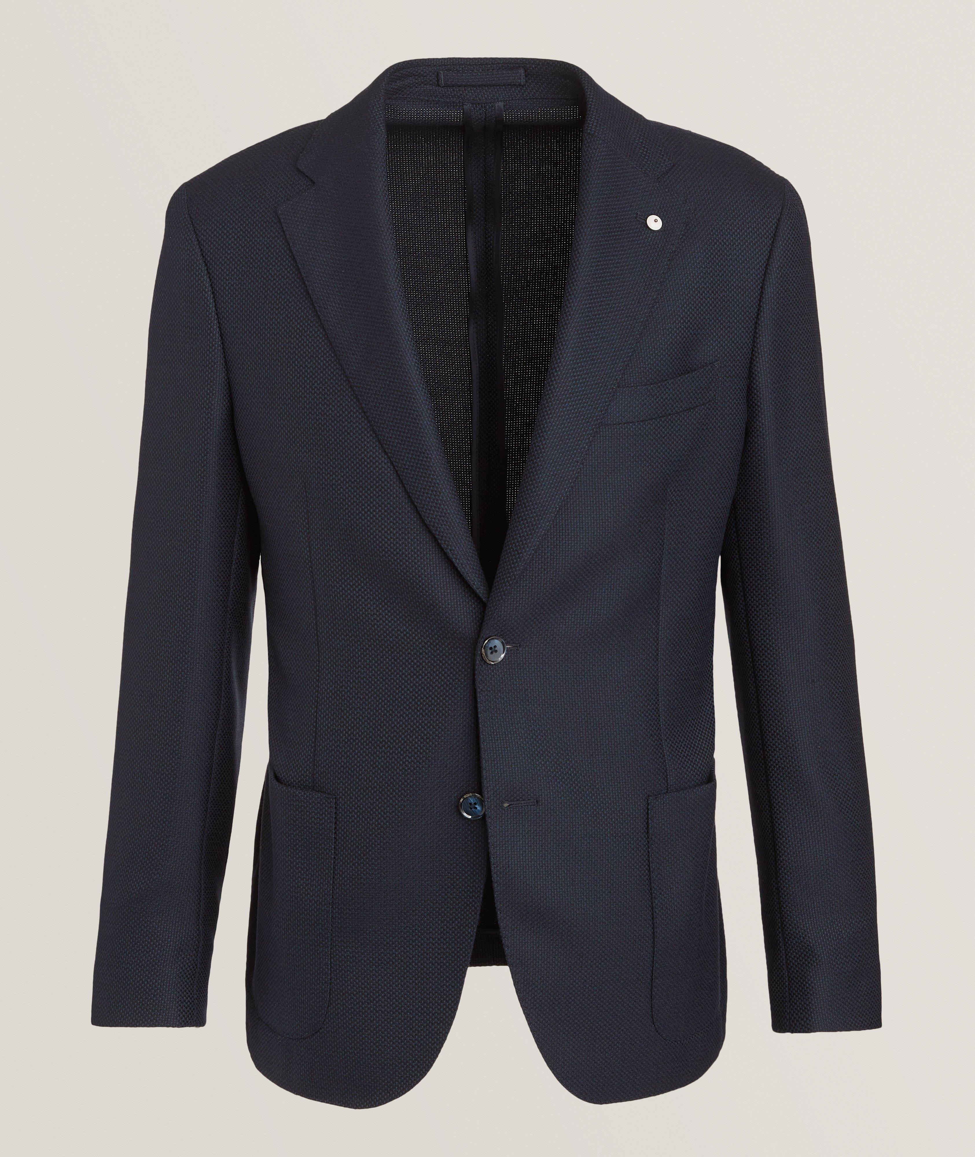 Textured Virgin Wool Sport Jacket  image 0