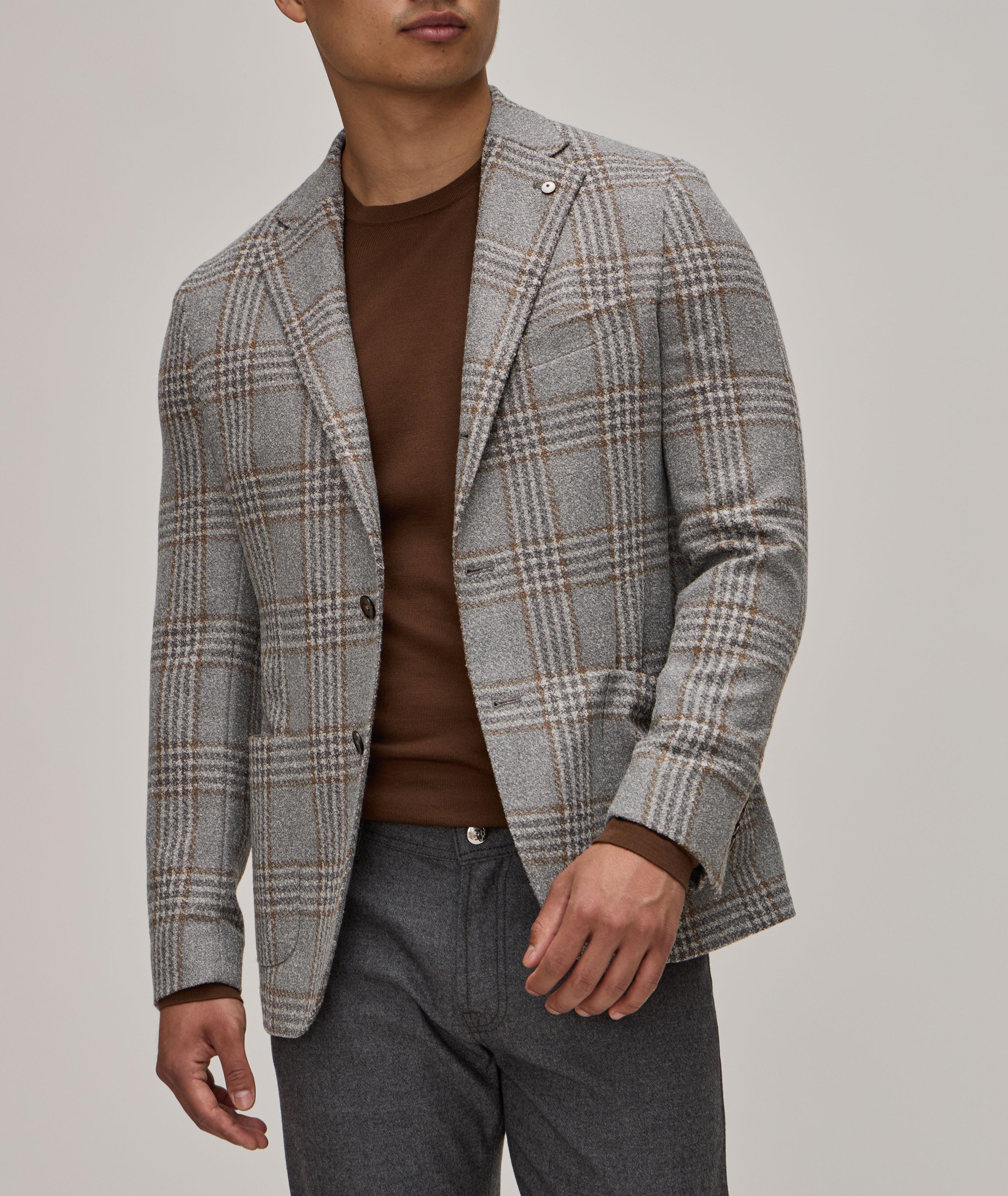 Check Virgin Wool-Blend Sport Jacket  image 1