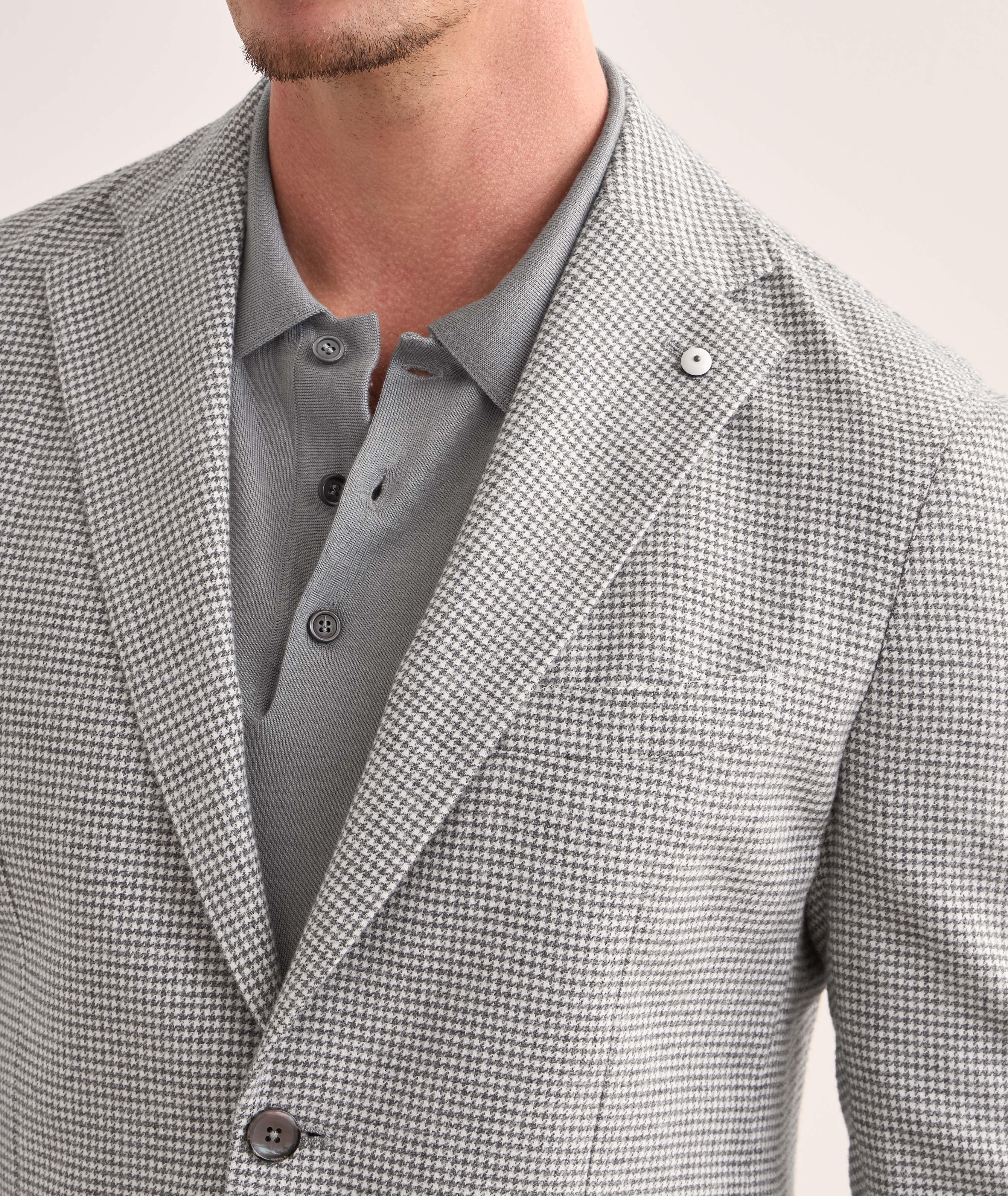 Houndstooth Cotton Sport Jacket  image 3