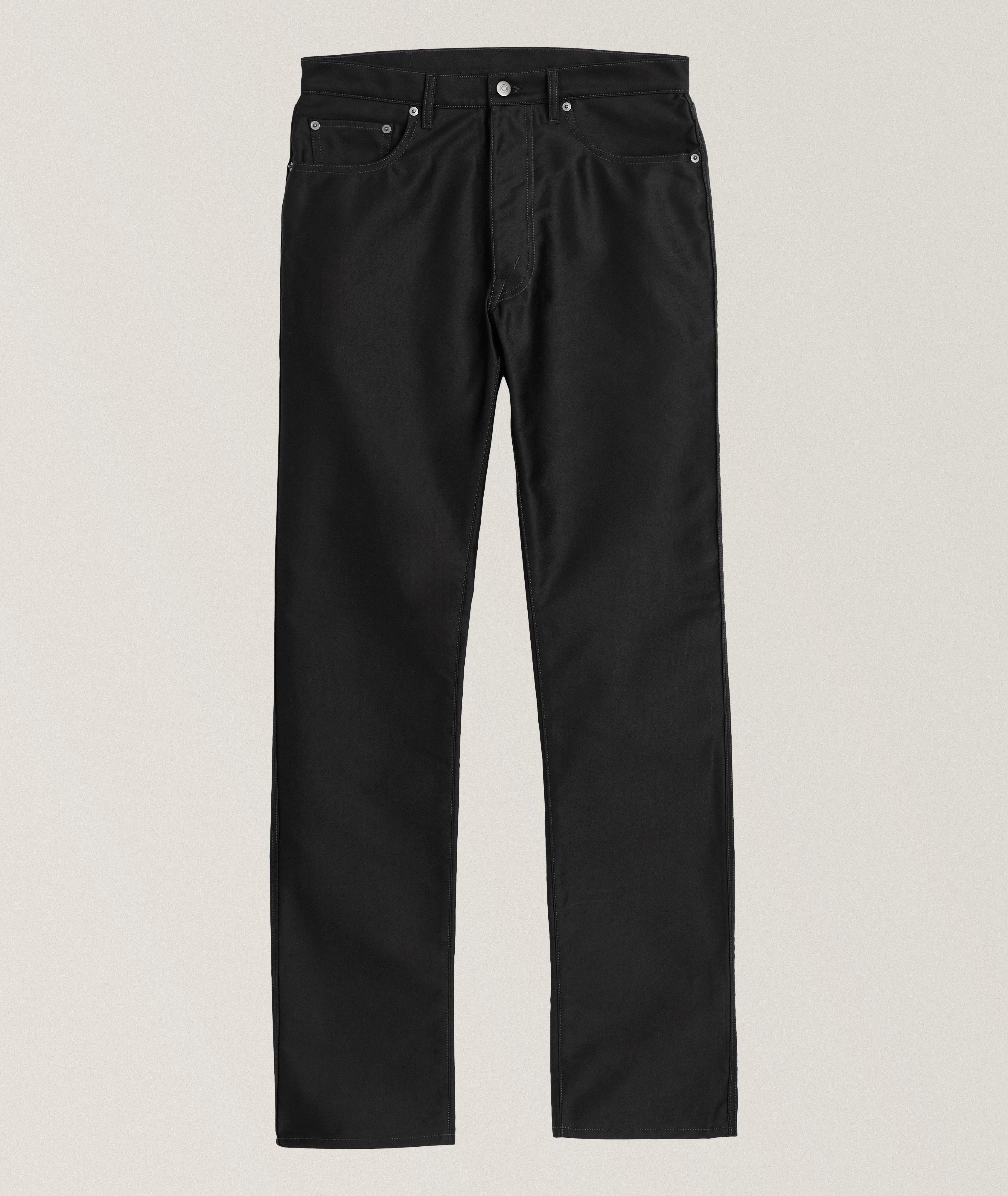 Cotton Topstitch Five-Pocket Pants  image 0