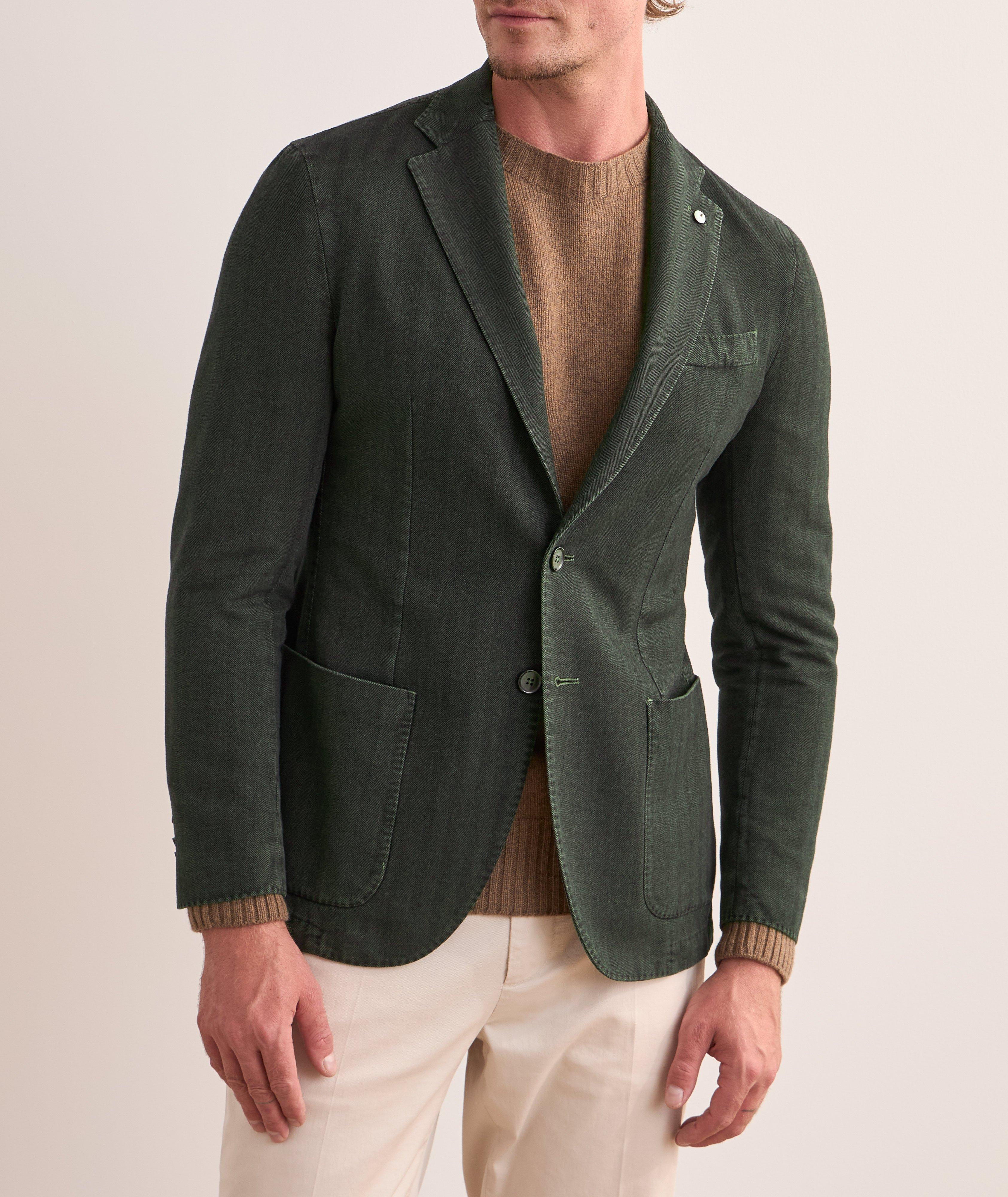 Herringbone Cotton Sport Jacket  image 1