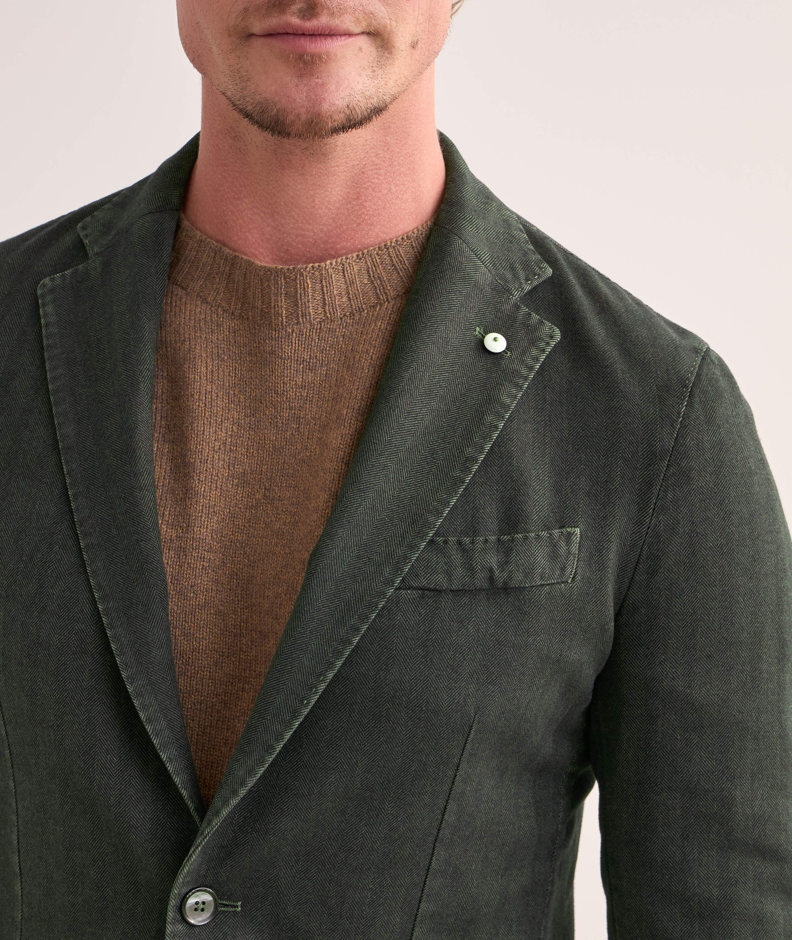 Herringbone Cotton Sport Jacket  image 3