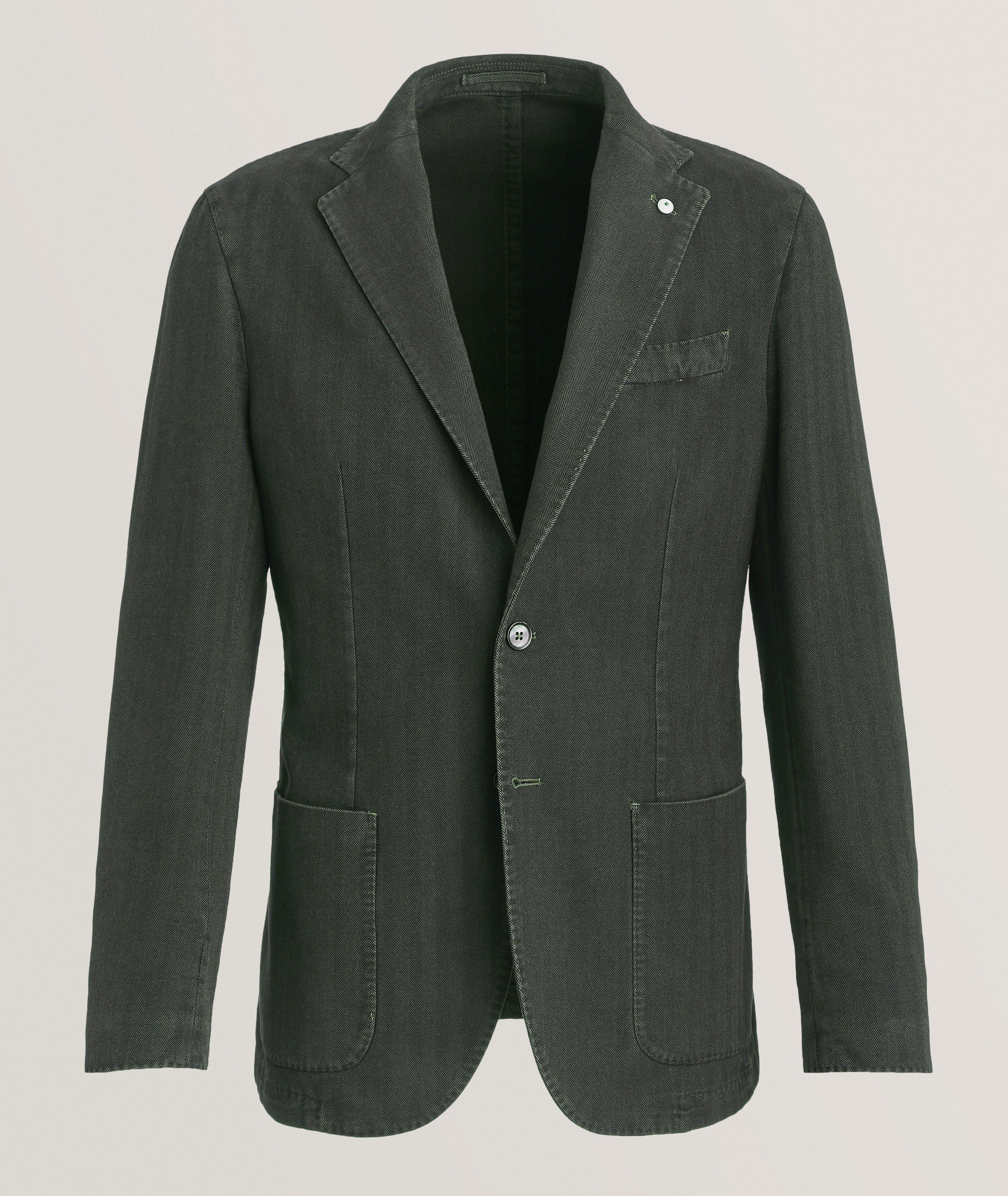 Herringbone Cotton Sport Jacket  image 0