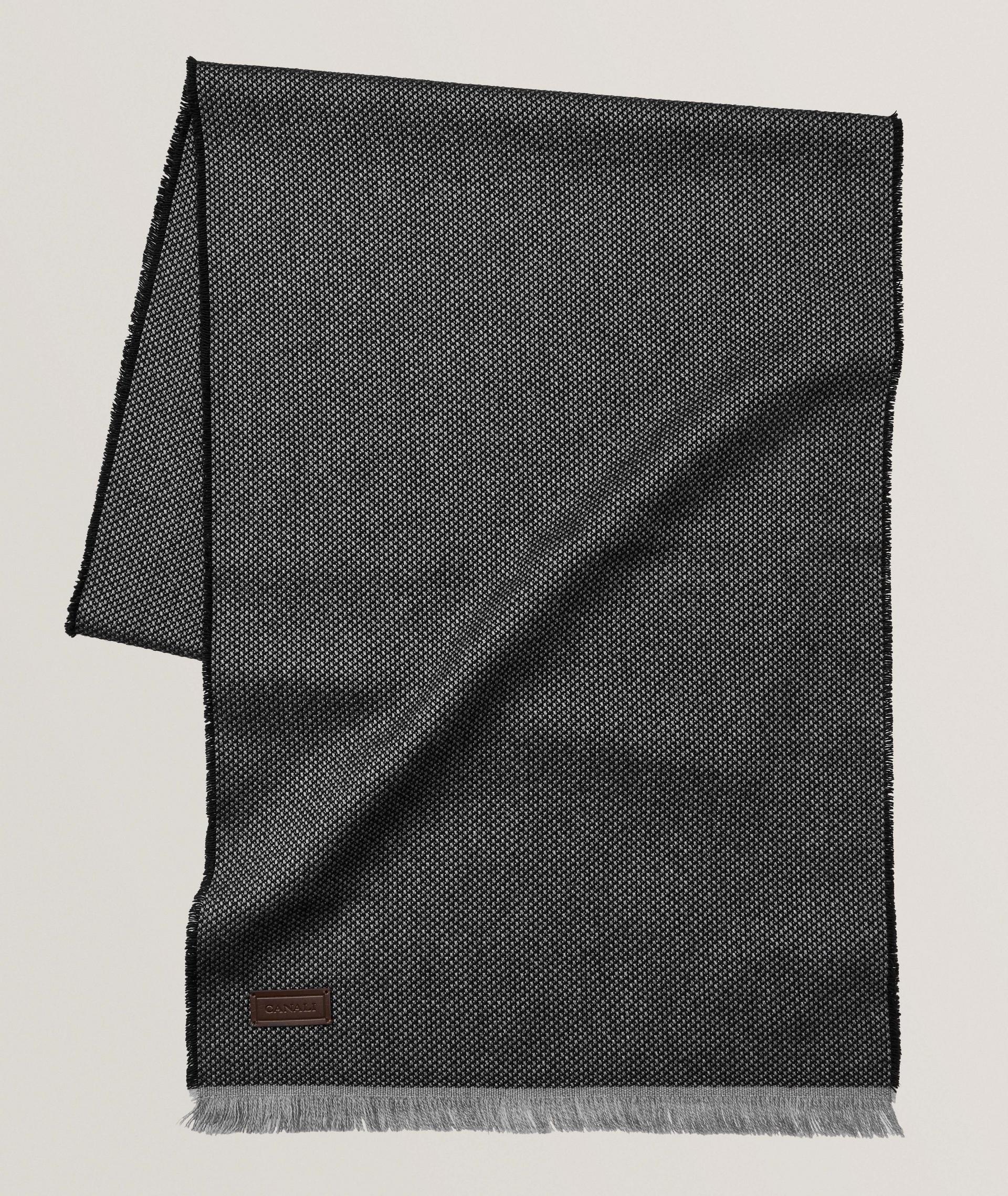 Textured Wool-Blend Scarf image 0
