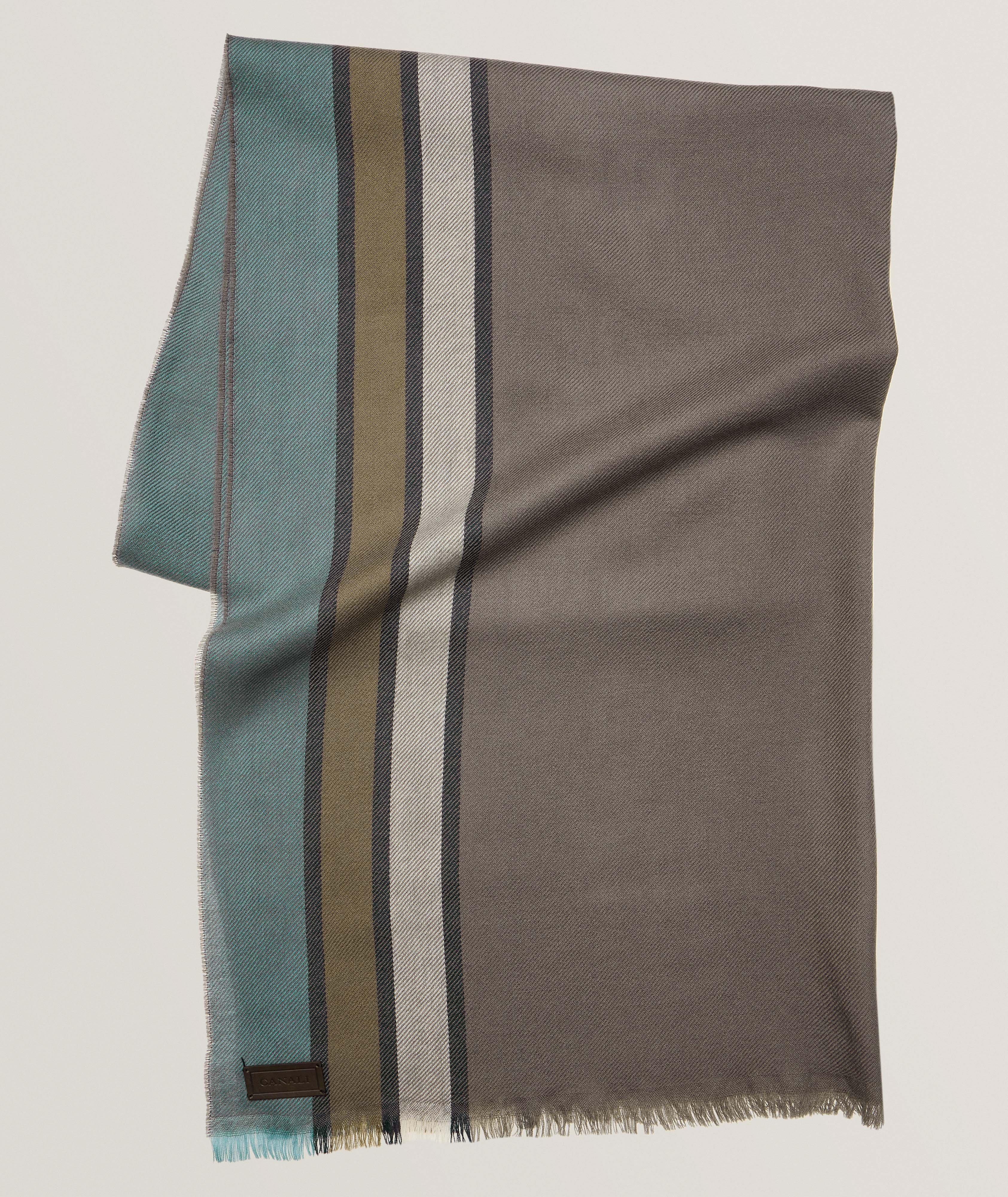 Striped Wool Scarf image 0